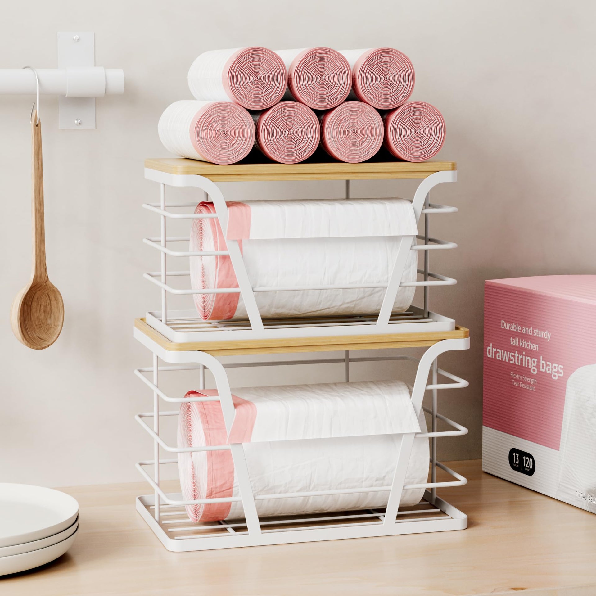 2 Pack Stackable Laundry Room Organization and Storage (2 Count)