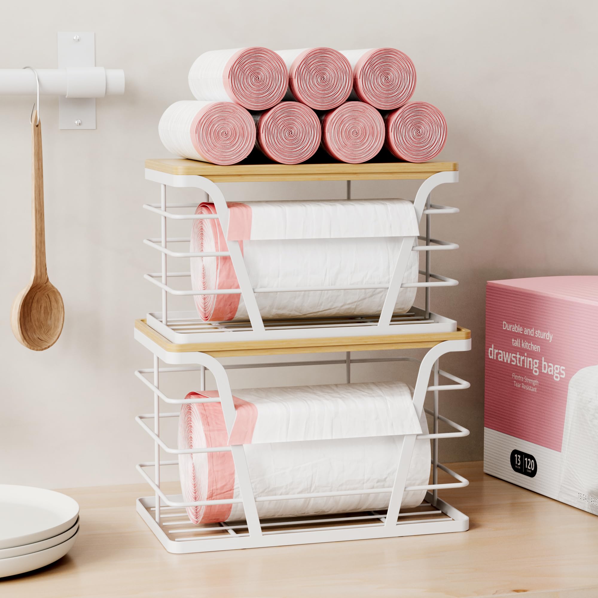 2 Pack Stackable Laundry Room Organization and Storage (2 Count)