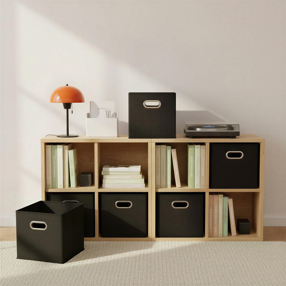 Foldable Fabric Storage Bins 6 Piece Set (6 Count)