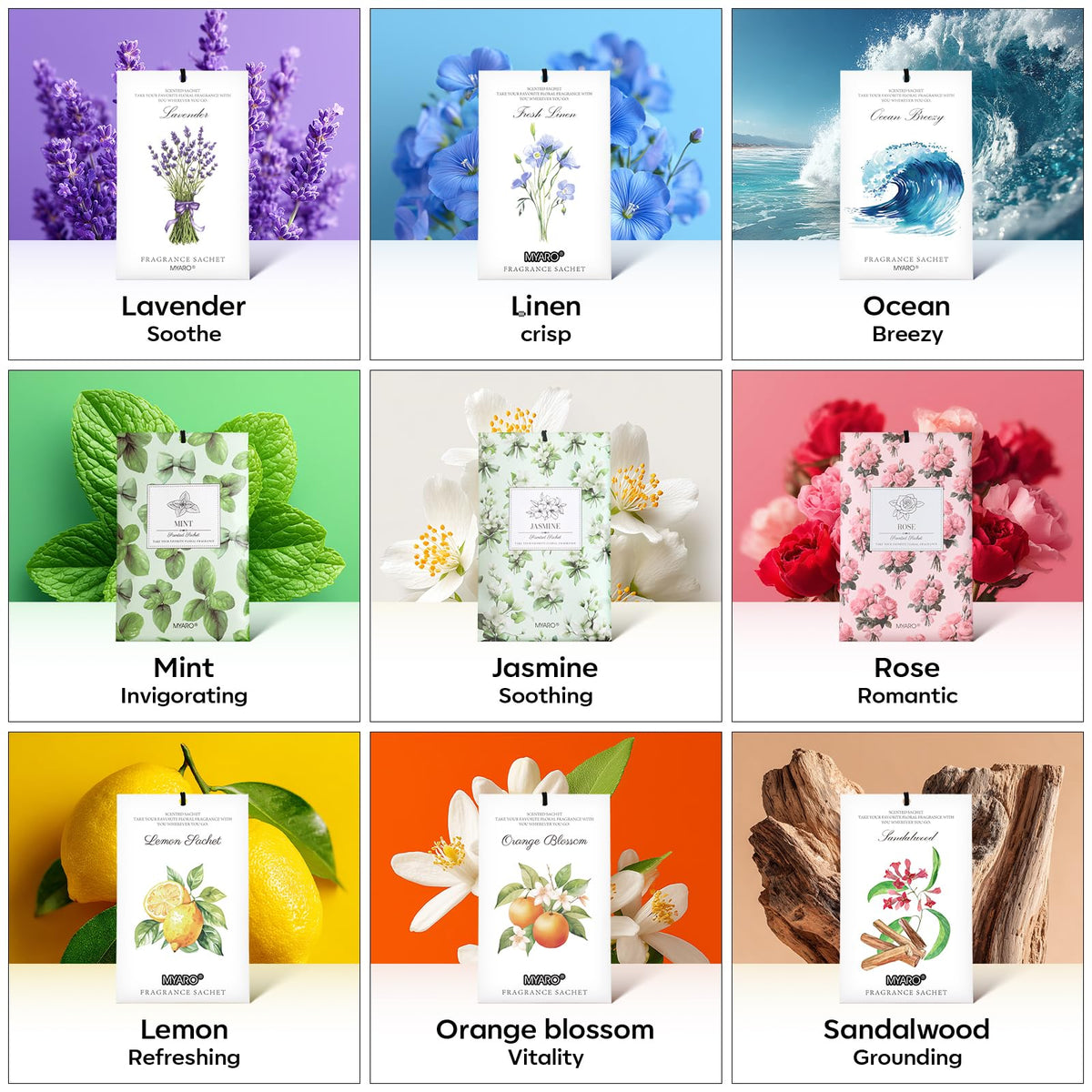 20Pcs Jasmine Scented Sachets (20 Count)