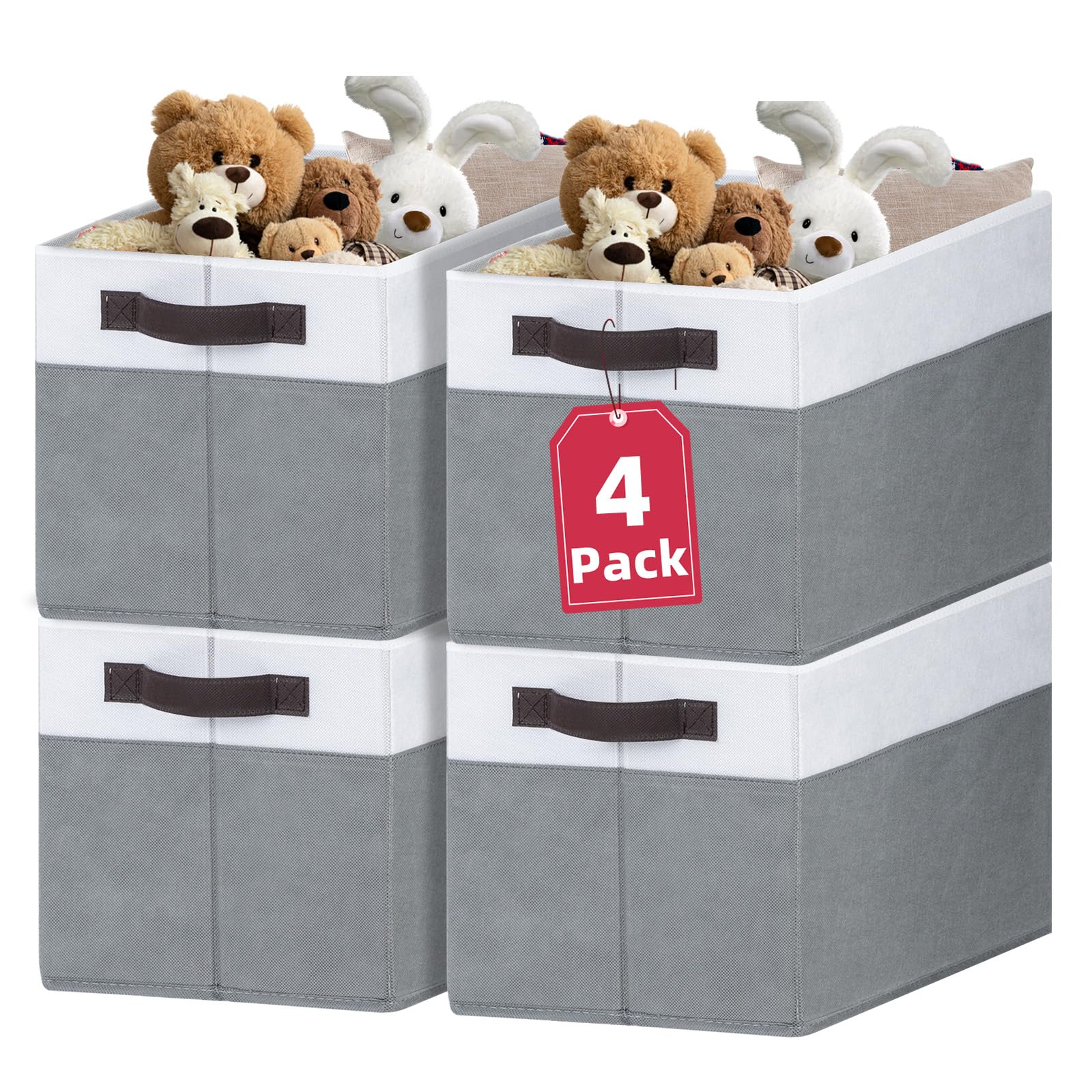 Extra Large Storage Bins 4 Pack (4 Count)
