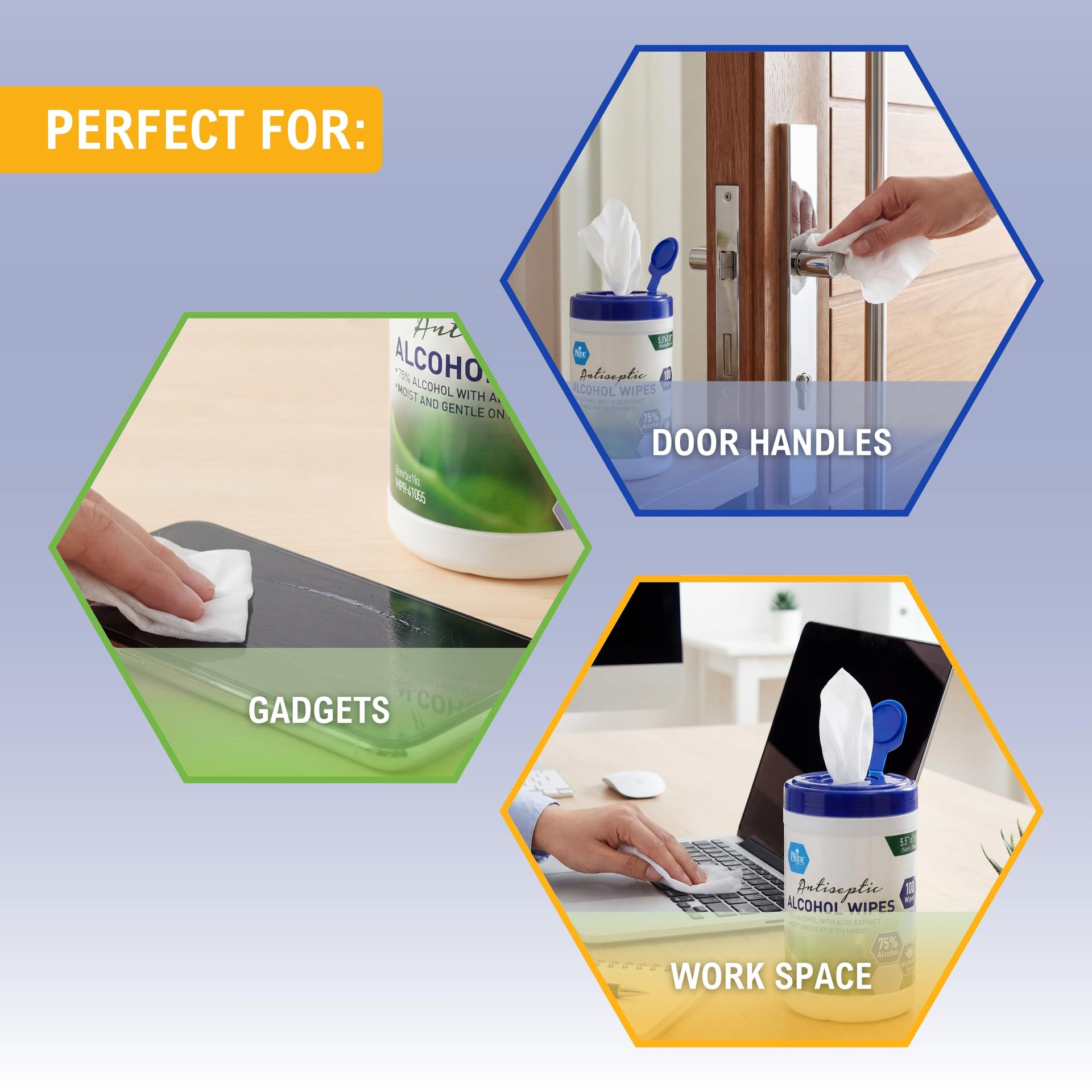 Alcohol Based Disinfectant Wipes with Aloe Vera