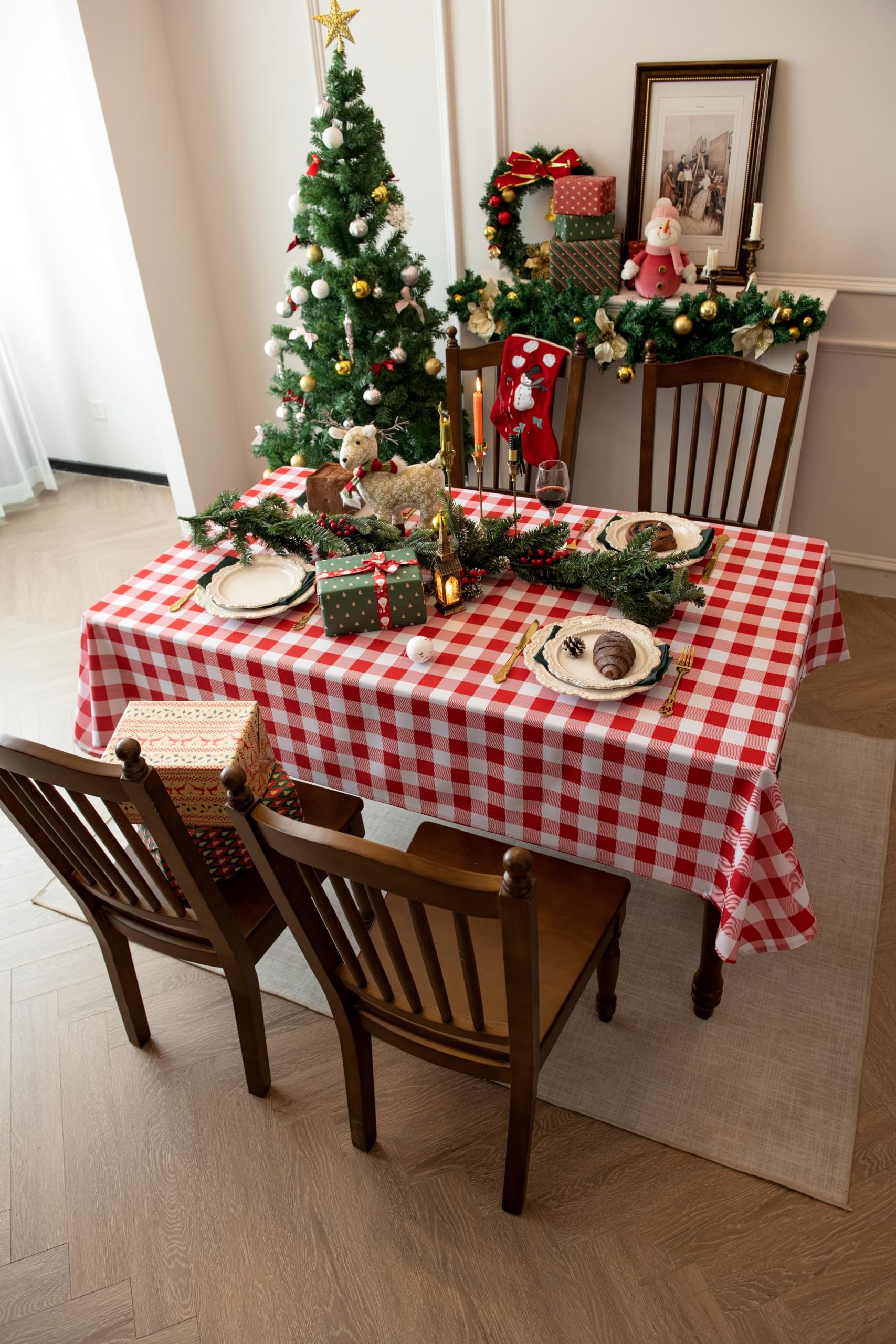 Classic Gingham Tablecloth Fabric