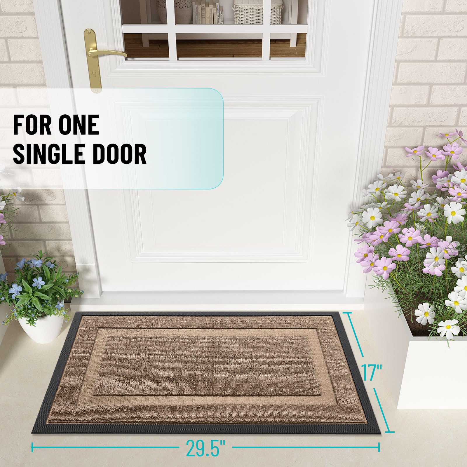 Front Door Mat Outside 29.5x17 (4.18 Sq Ft)
