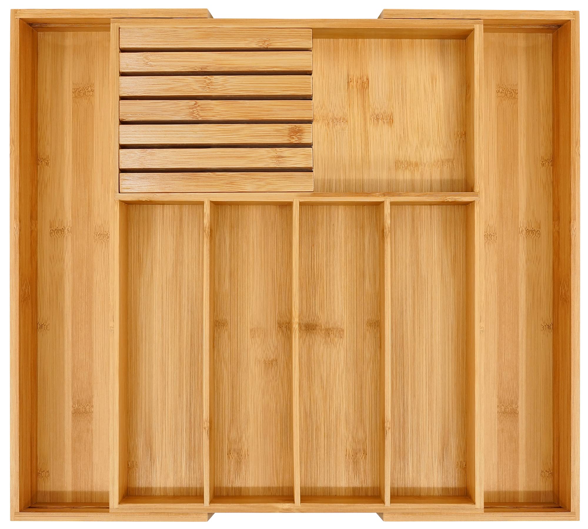 Bamboo Silverware Drawer Organizer