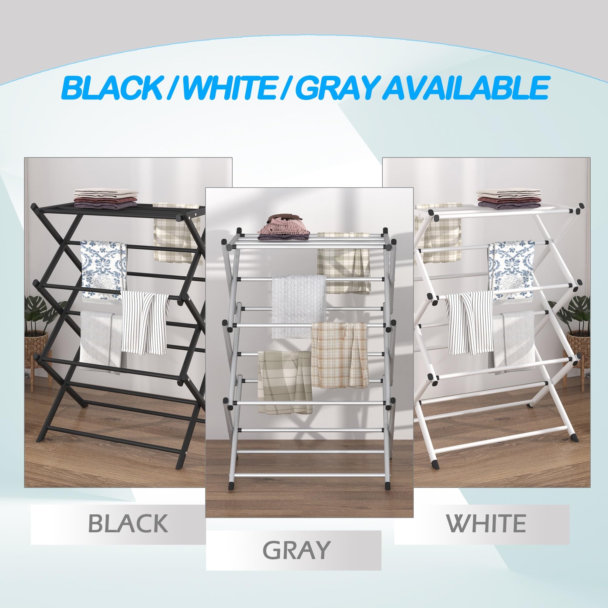 Household Indoor Folding Clothes Drying Rack