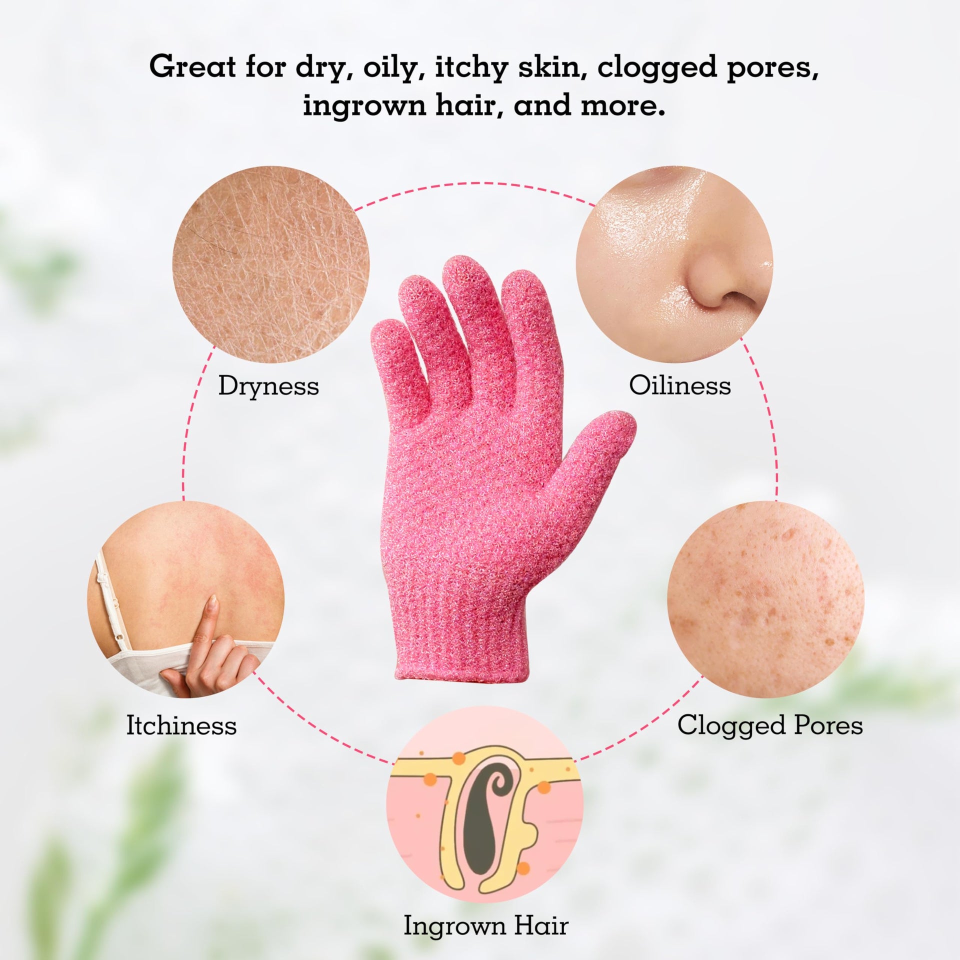 Exfoliating Glove for Shower Bath (3 Count)