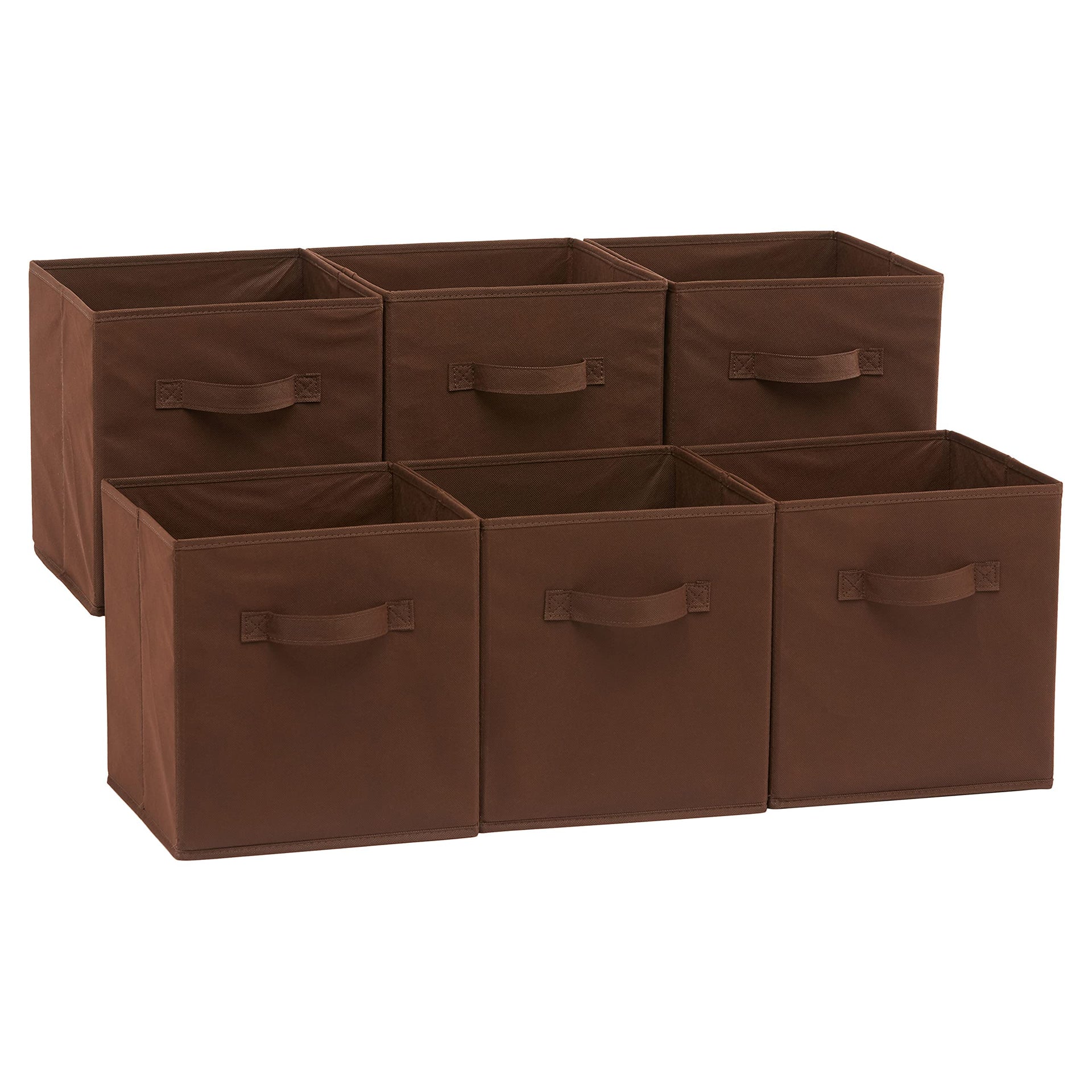 Collapsible Fabric Storage Bins with Handles (6 Count)