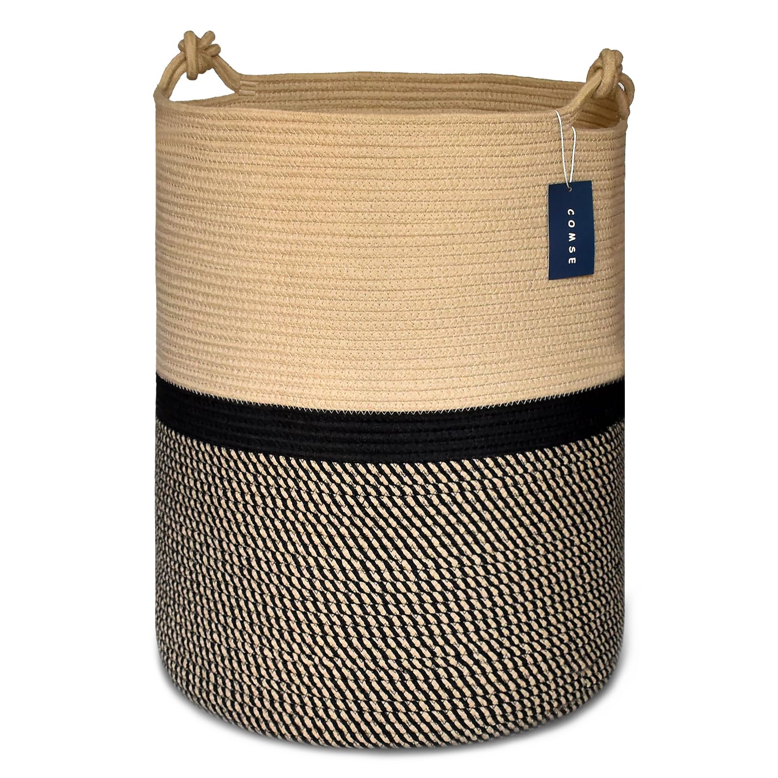 Tall Woven Blanket & Laundry Basket