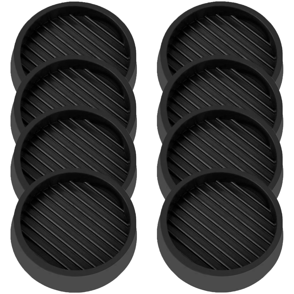 3X3 Round Rubber Caster Cups (9 Count)