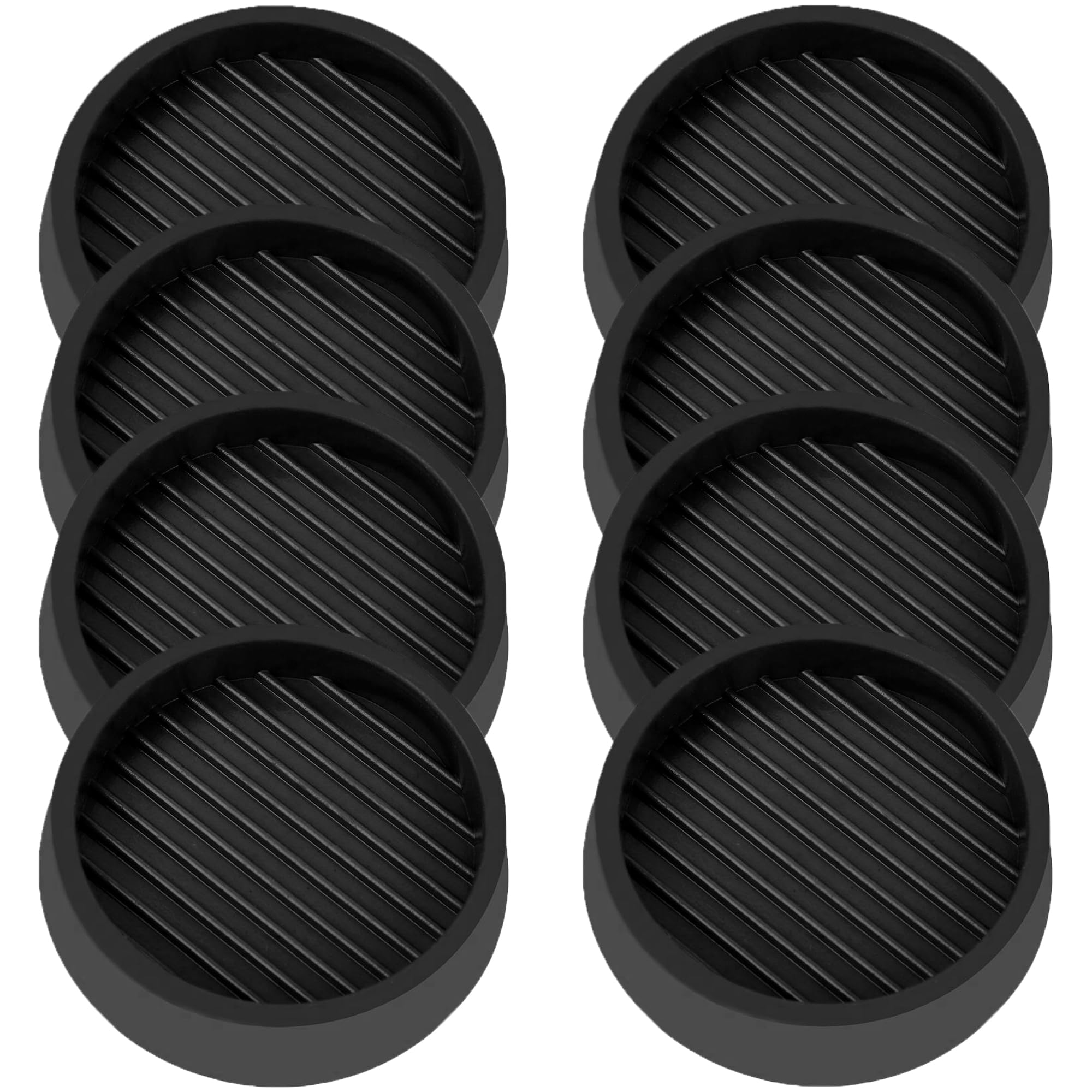 4X4 Round Rubber Caster Cups (16 Count)