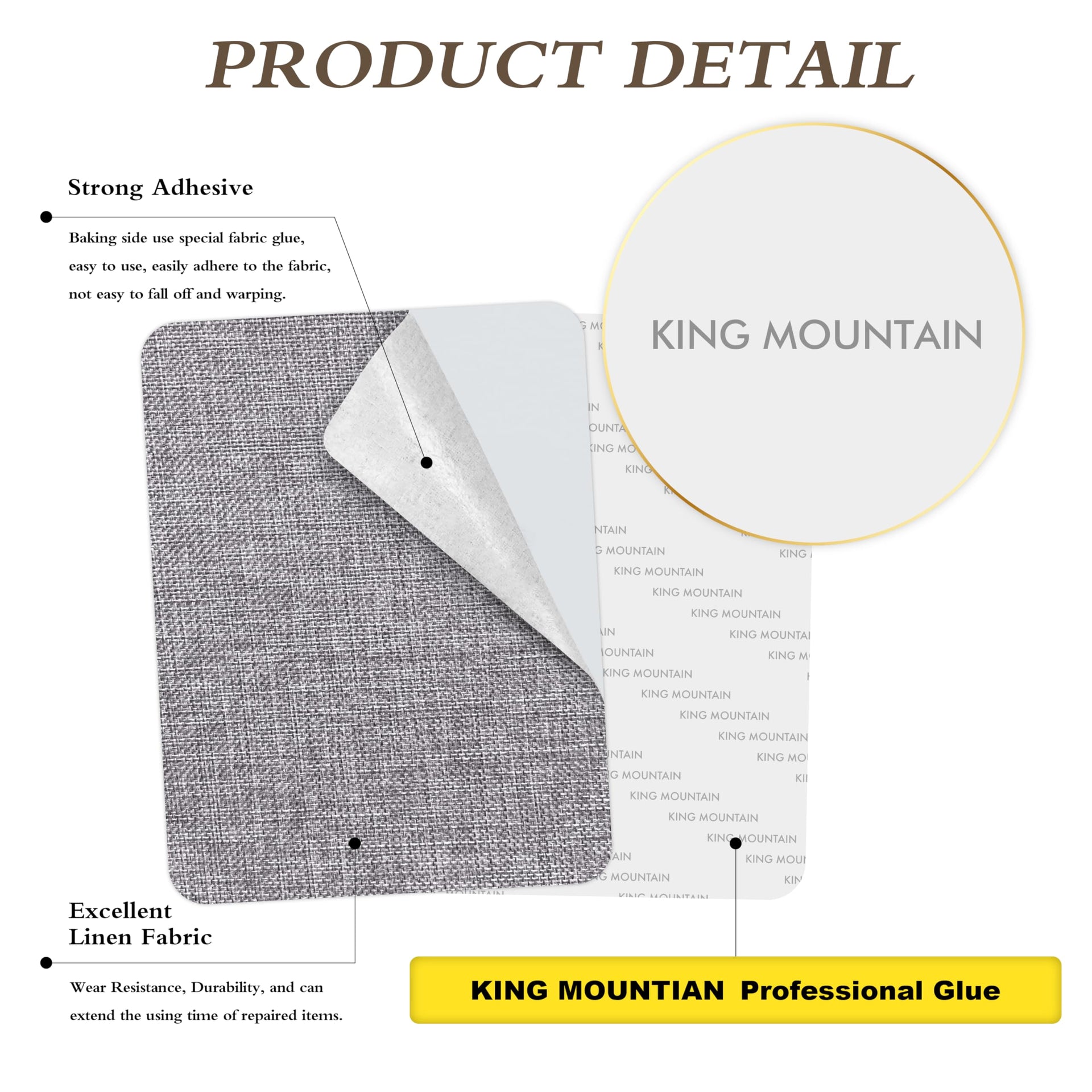 Coarse Linen Repair Patches