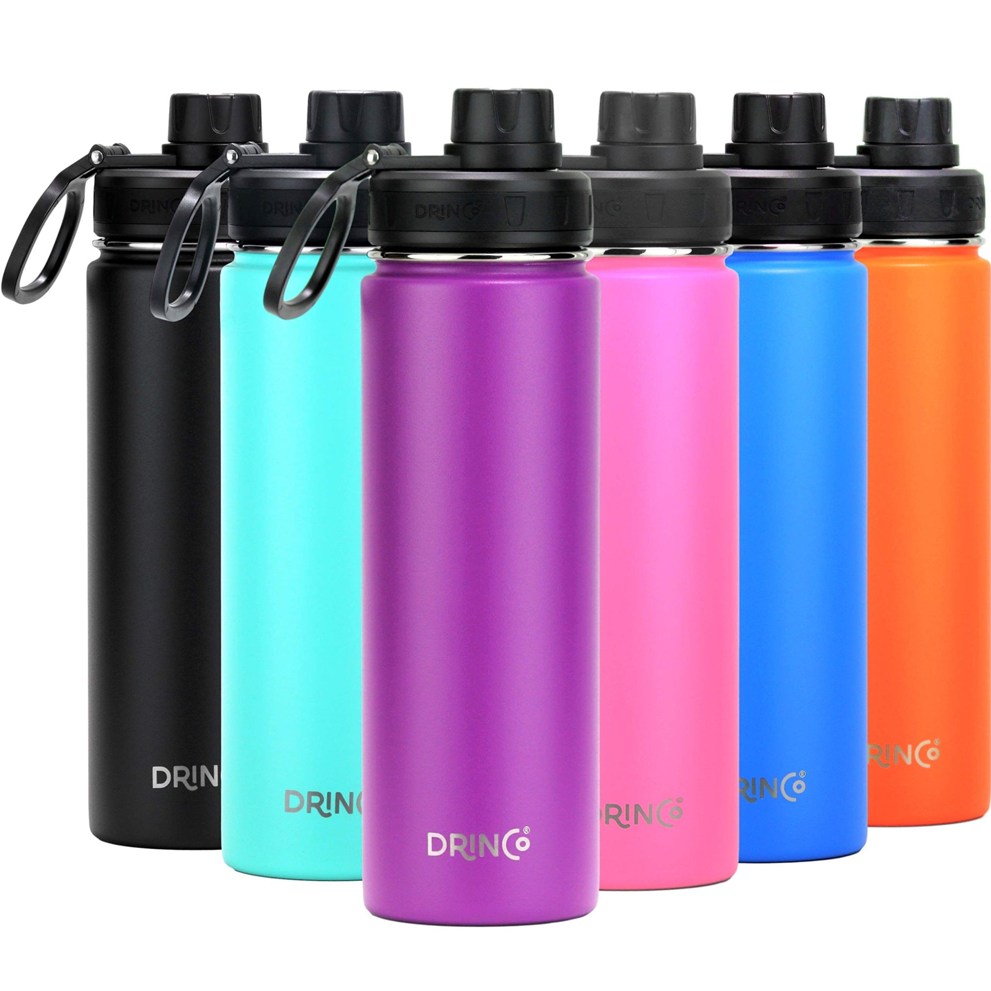 Stainless Steel Water Bottle Spout Lid Vacuum Insulated Double Wall Water Bottle Wide Mouth