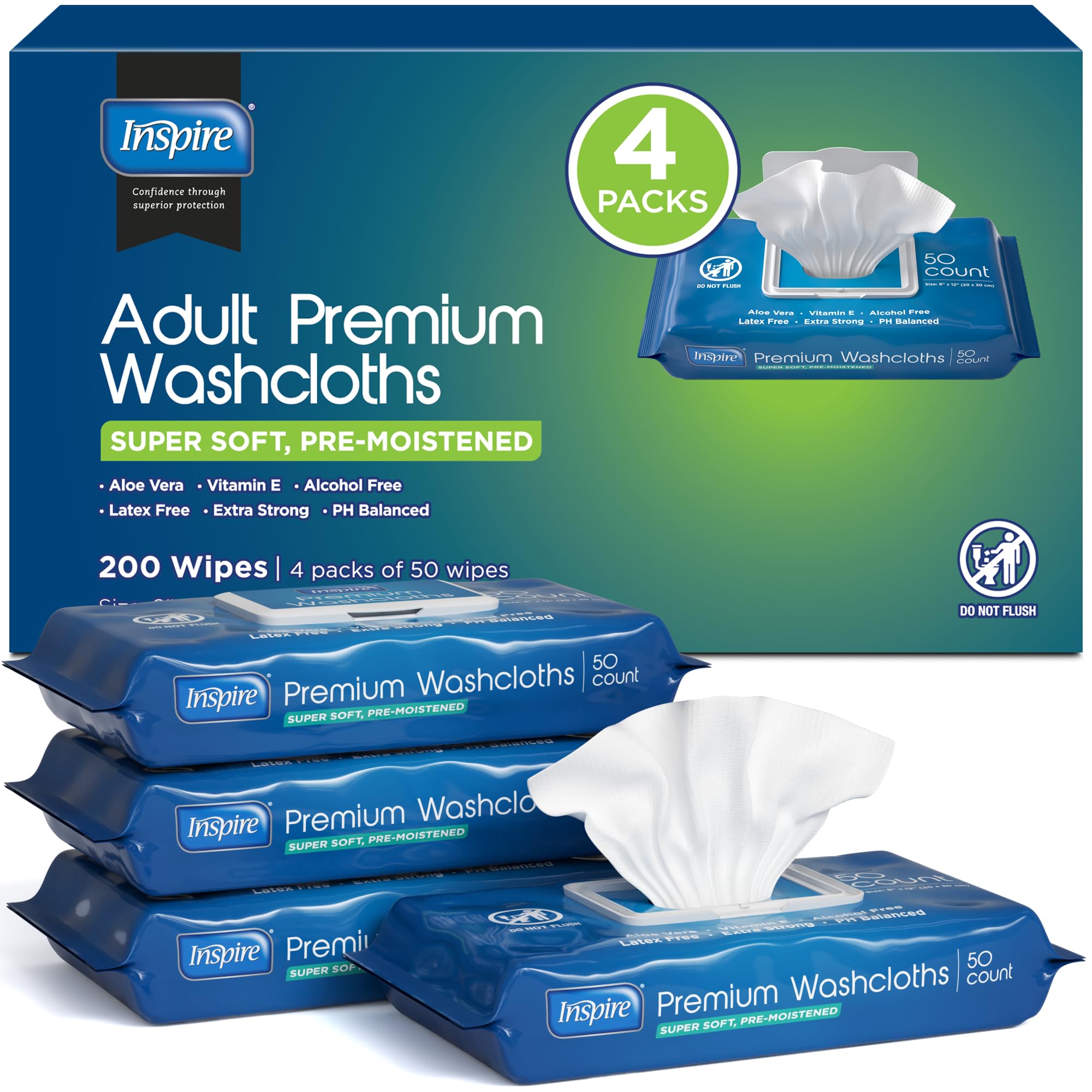 Adult Wet Wipes (200 Count)