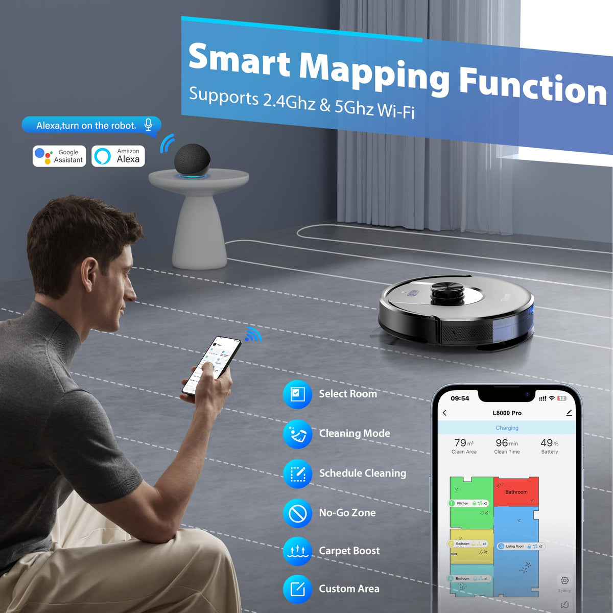 Robot Vacuum and Mop Combo