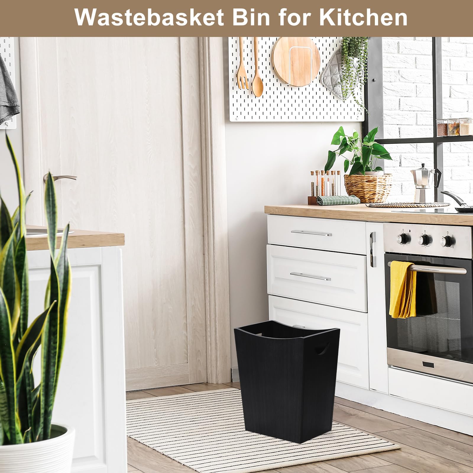 Wood Trash Can