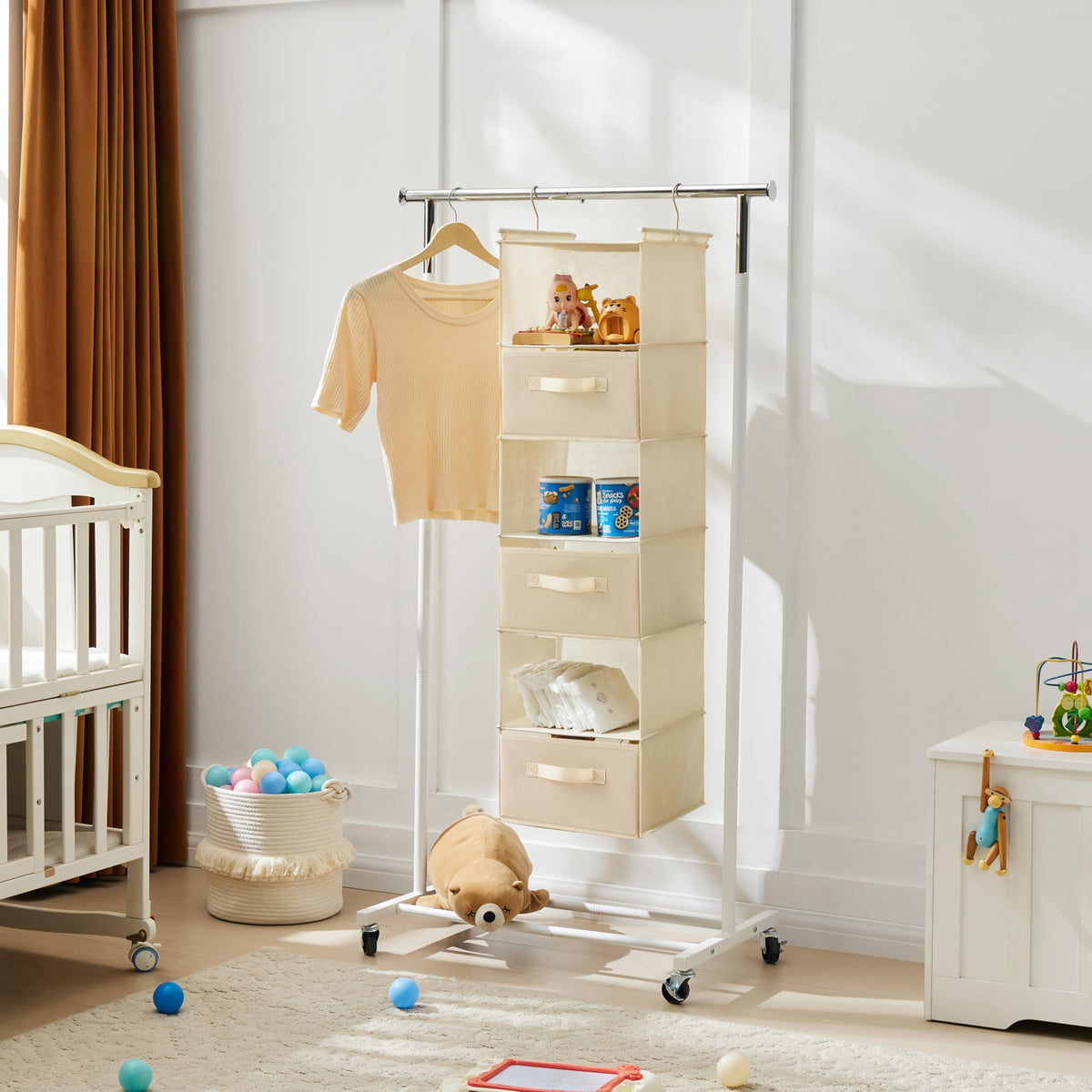 6 Tier Shelf Hanging Closet Organizer
