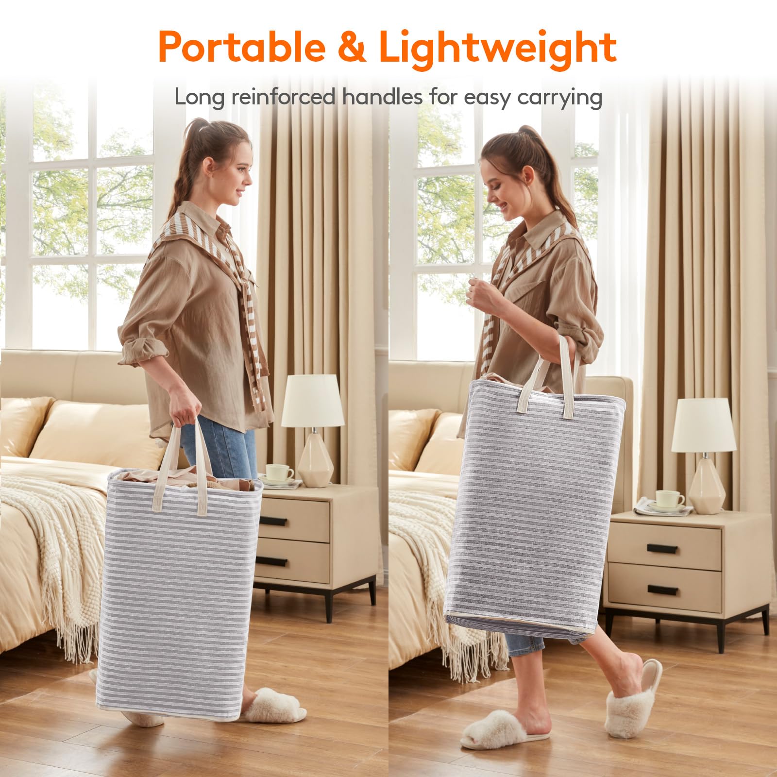 2 Pack Laundry Basket 65L Each (2 Count)