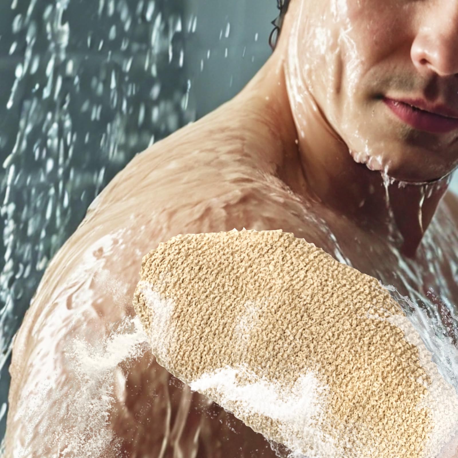 Natural Shower Mitts (2 Count)
