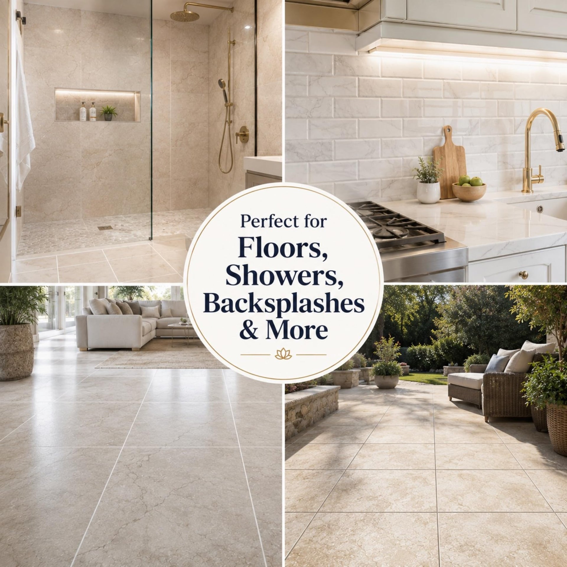 Natural Stone Grout Cleaner for tile floors (32 Fl Oz)