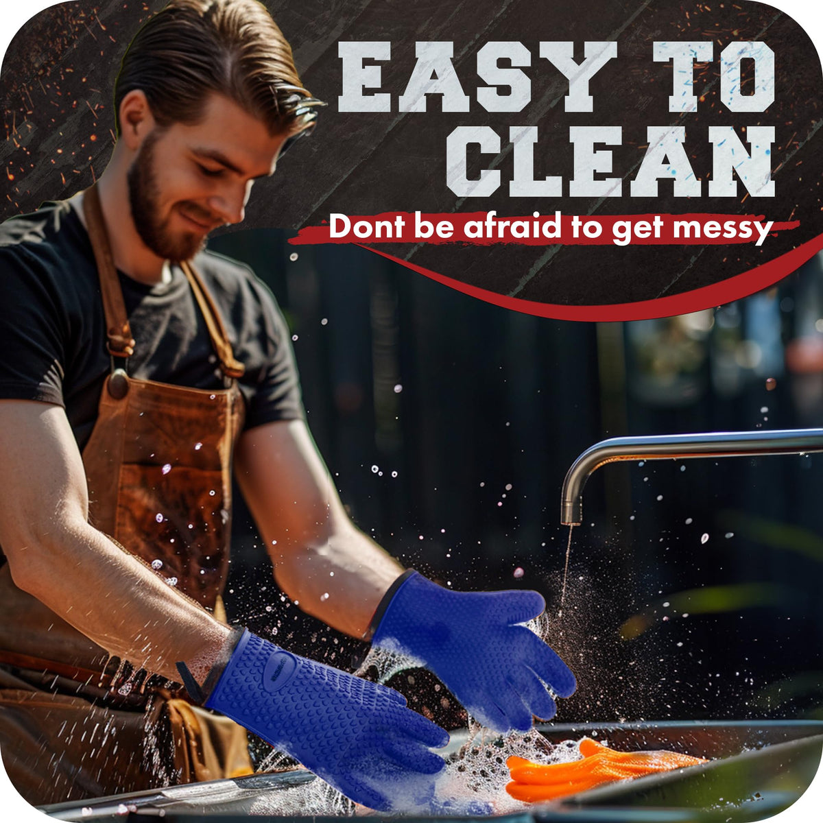 XL Silicone Smoker BBQ Gloves