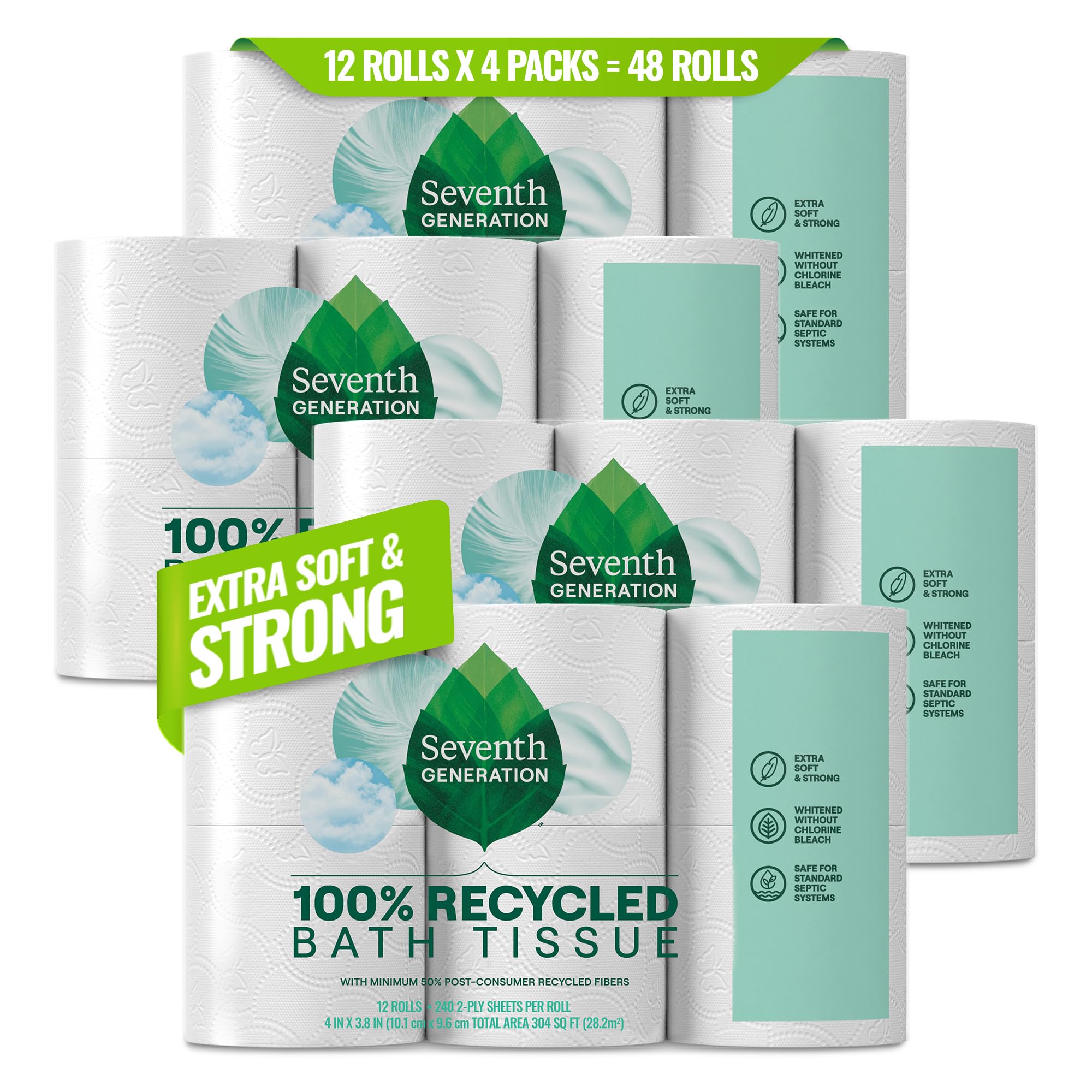 Toilet Paper 100% Recycled 2 (48 Count)