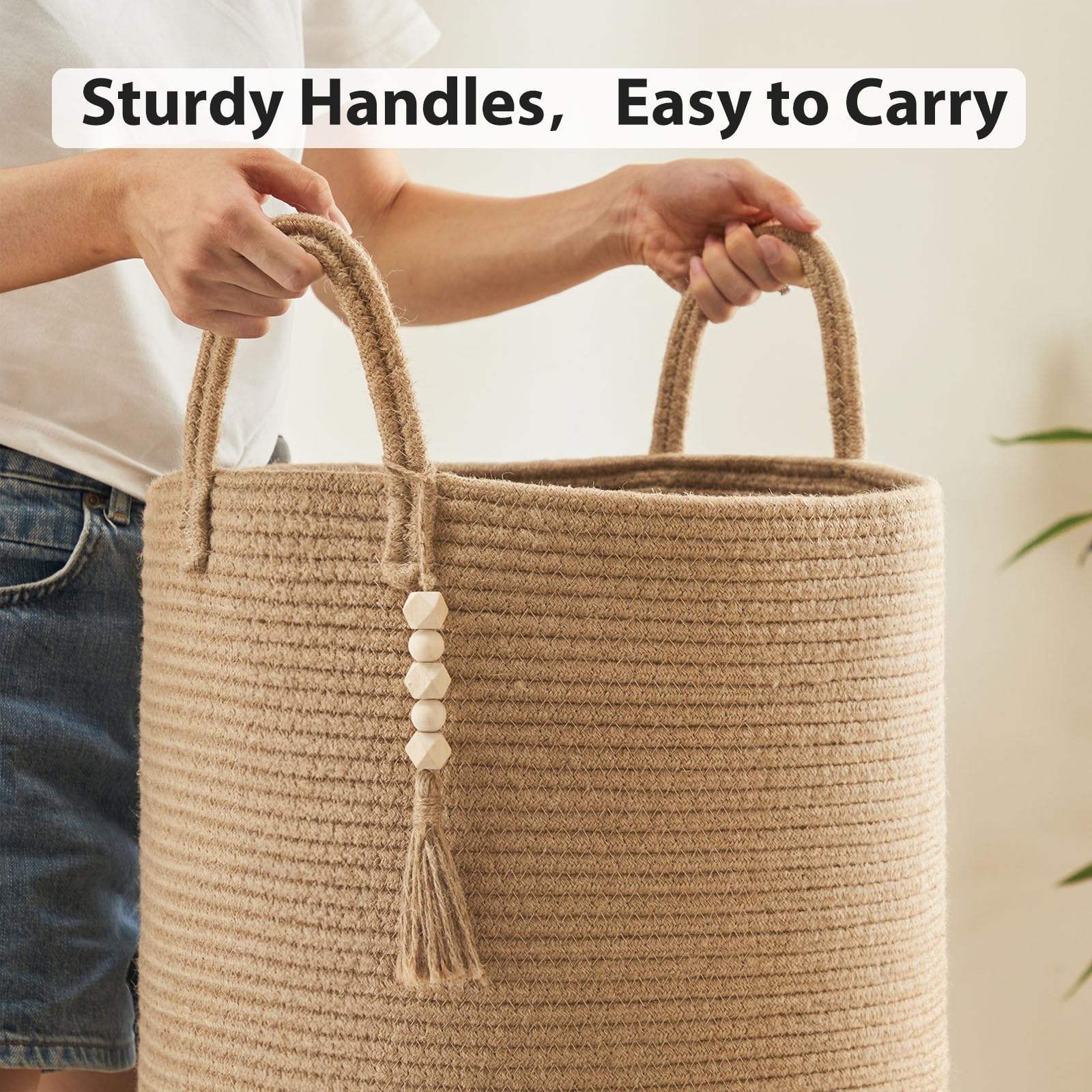 Jute Rope Laundry Hamper