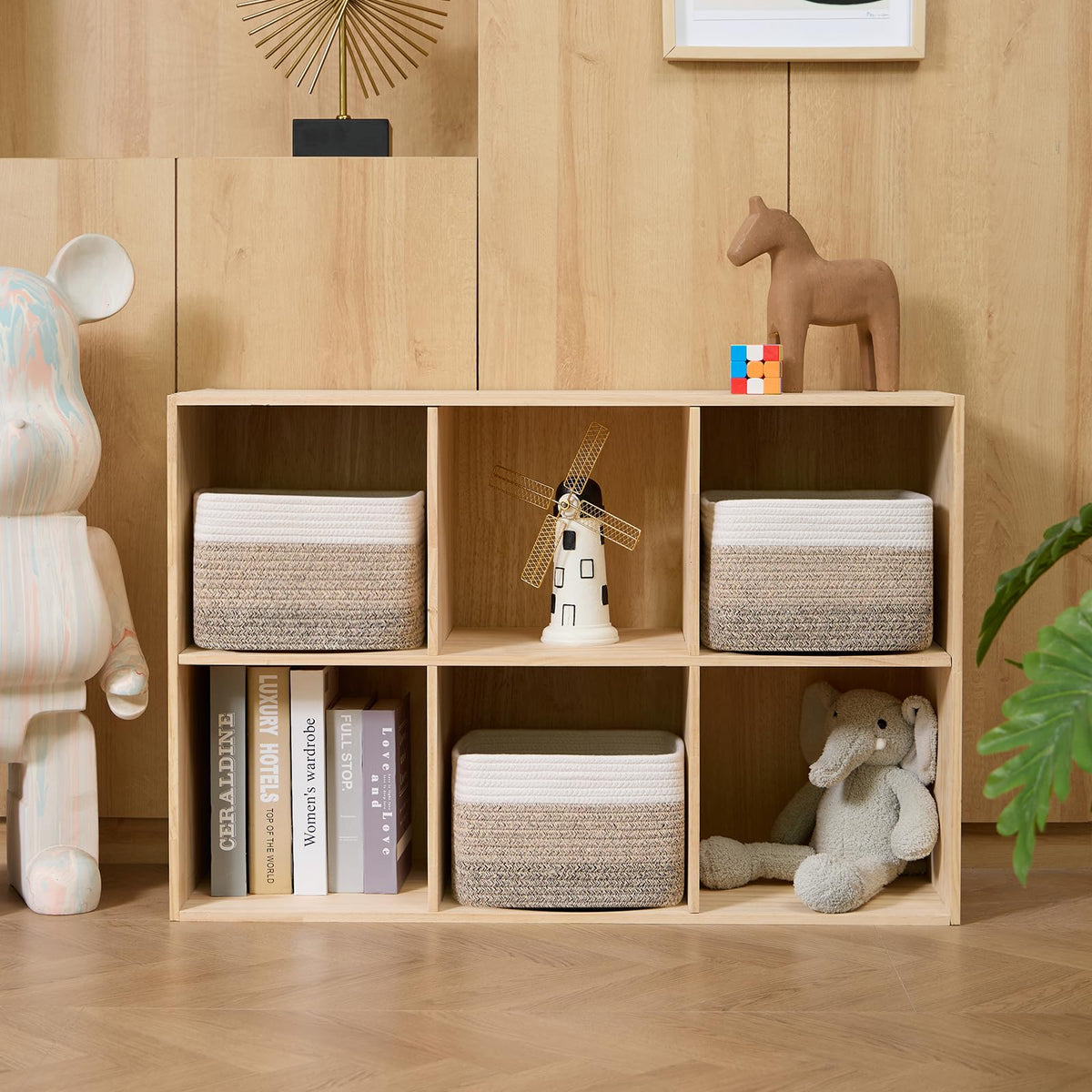 Small Organizing Baskets for Cubes Shelf (3 Count)