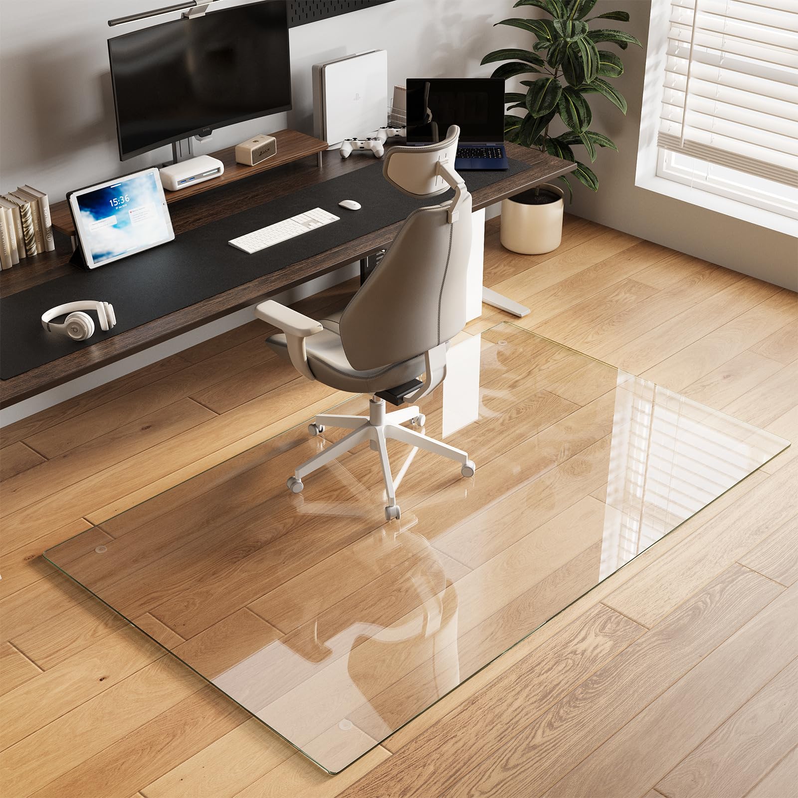 40" x 80" Office Chair Mat for Hardwood Floors & Carpets