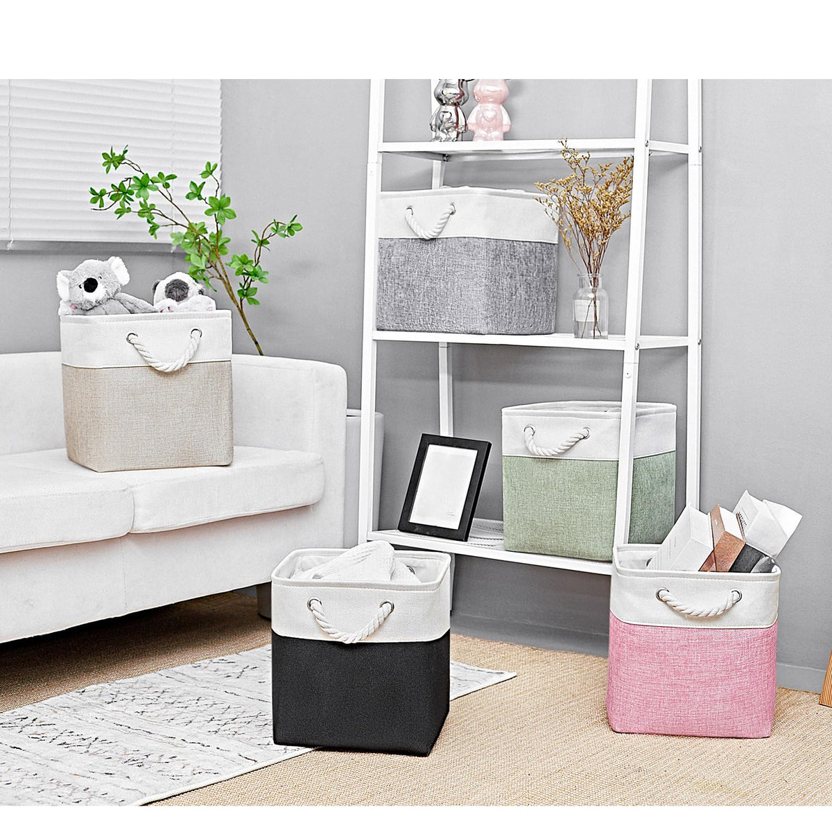 11x11 Inch Cube Storage Bins (6 Count)
