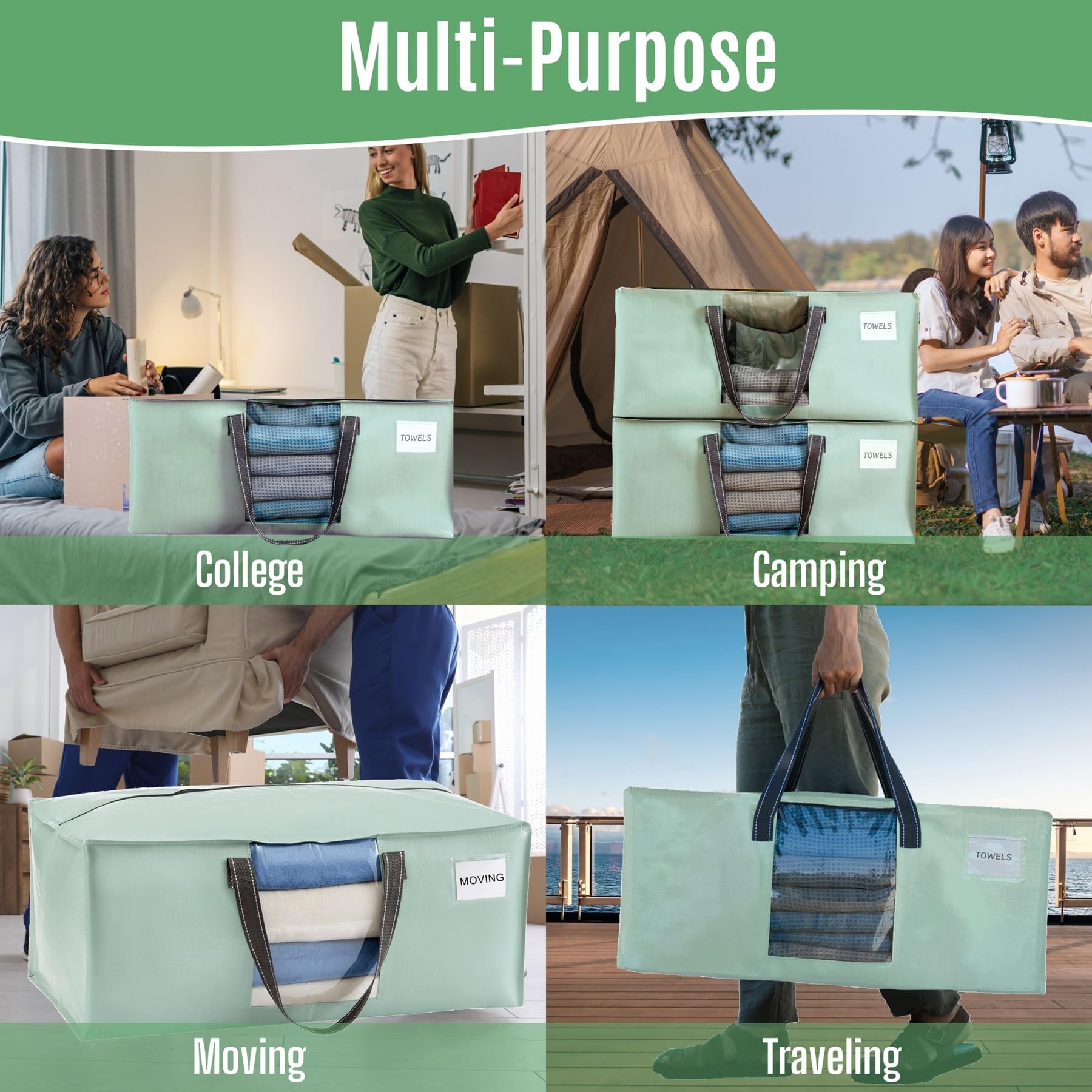 Heavy Duty Moving Bags (4 Count)