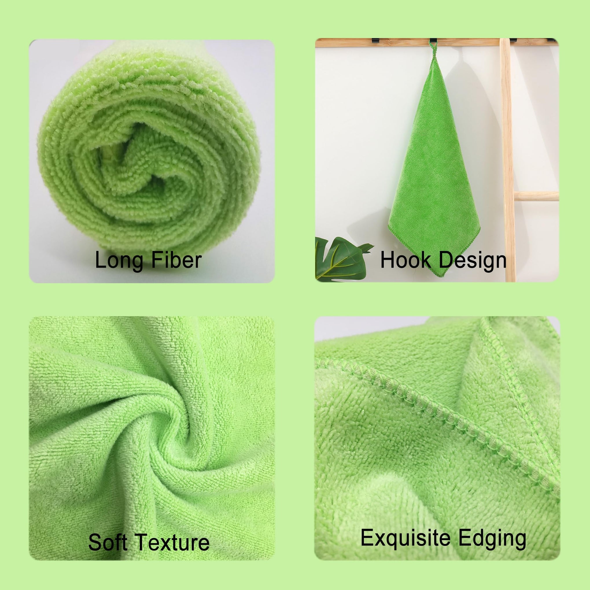 Premium 400 GSM Microfiber Cleaning Cloths (8 Count)