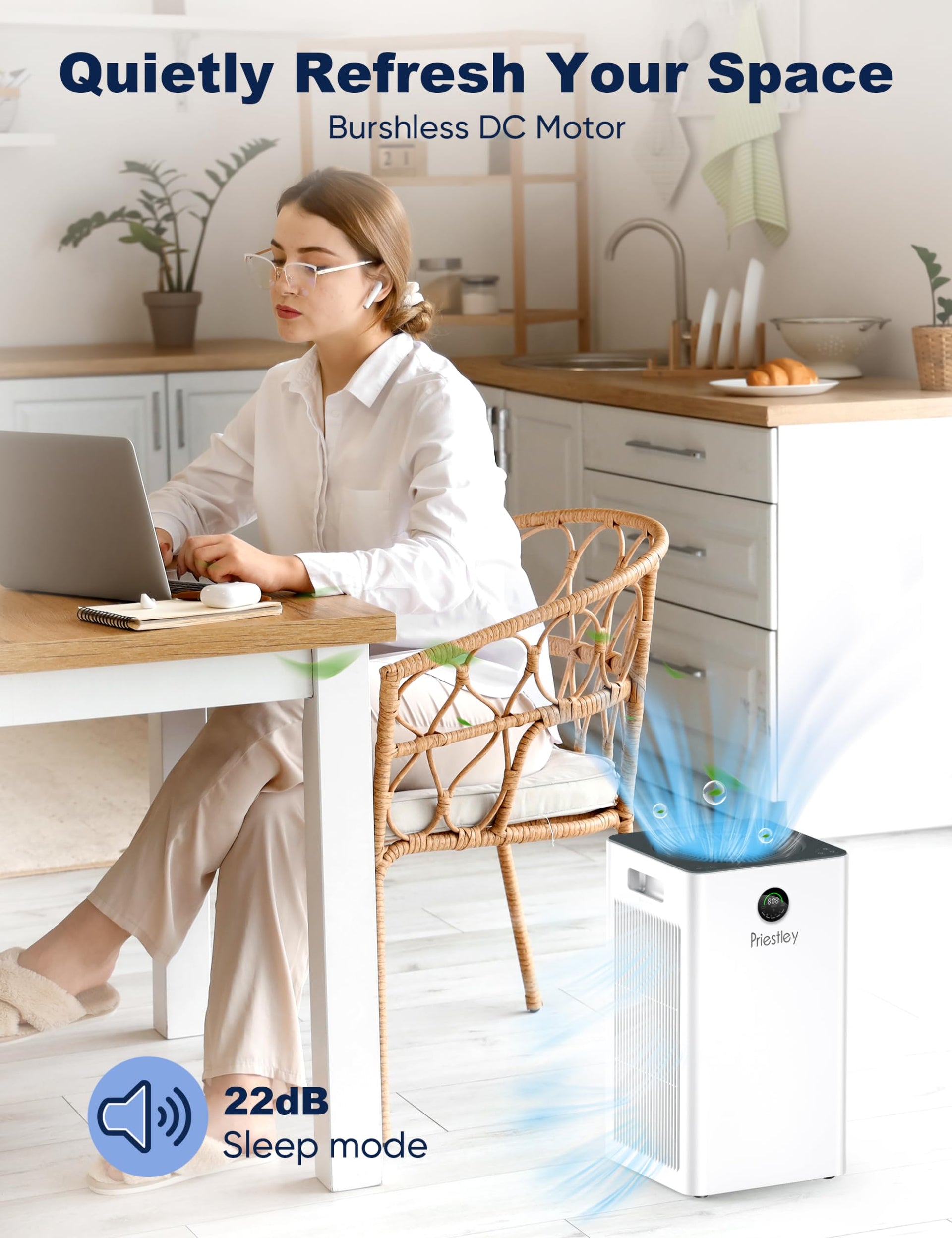 Air Purifiers for Home Large Room up to 1500 sq ft