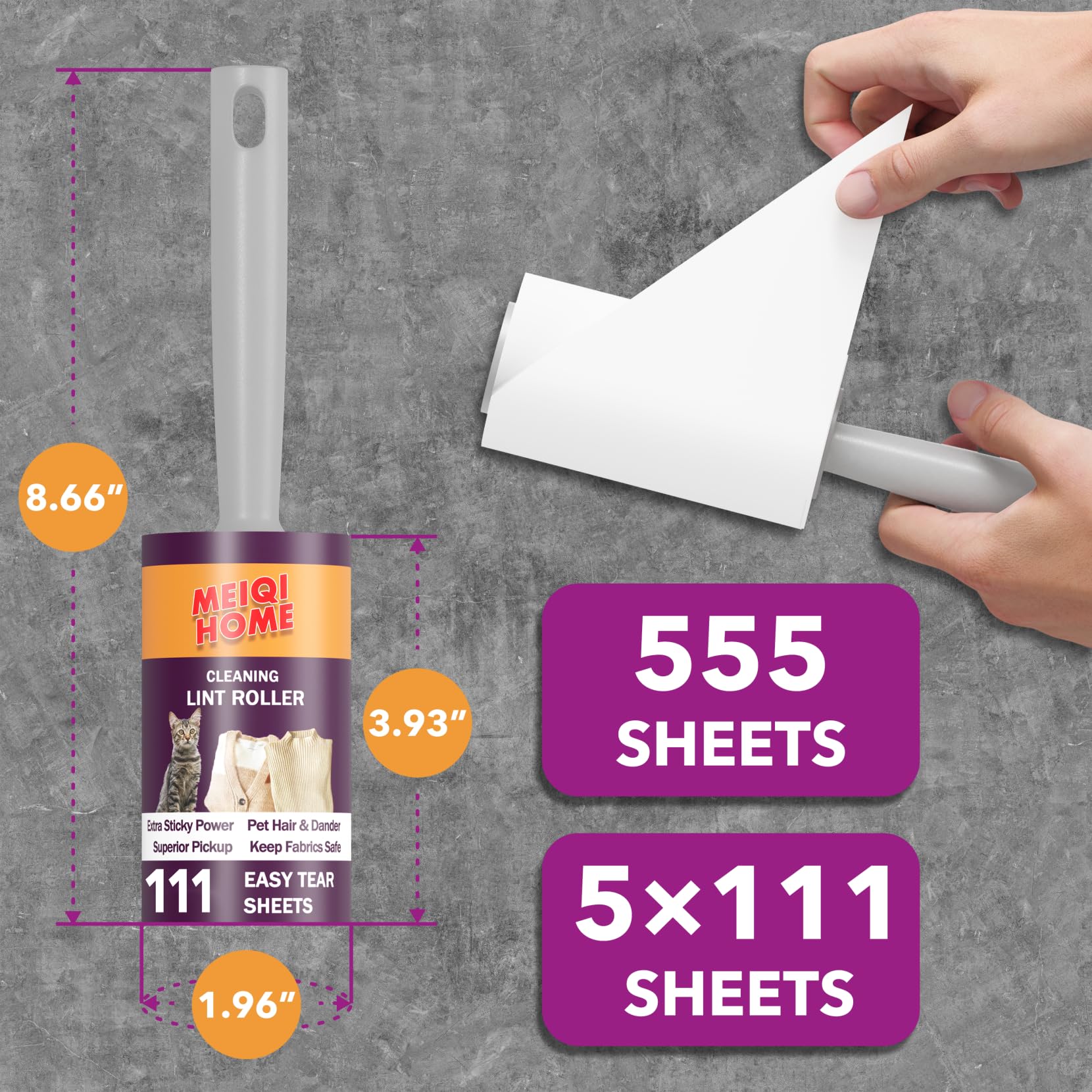 Lint Rollers for Pet Hair Extra Sticky