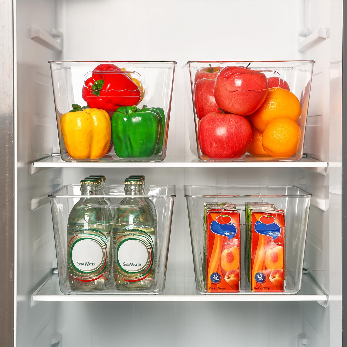 4 Pack Clear Storage Bins (4 Count)