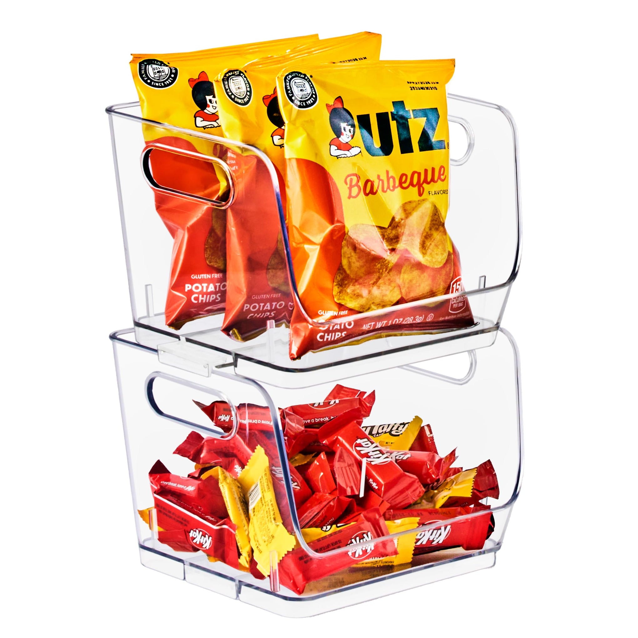 Stackable Storage Bins Open Front