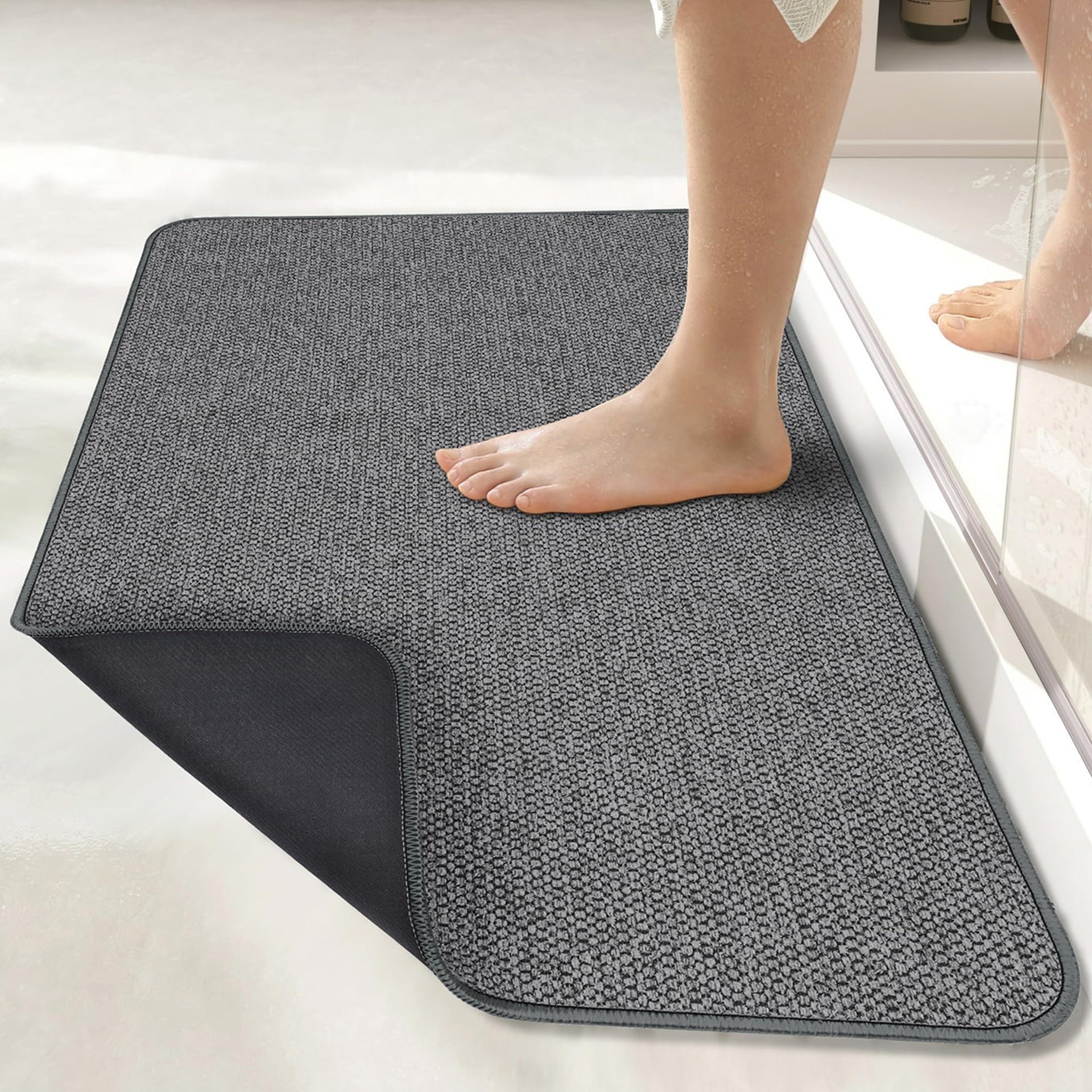 Bath Mat Ultra Thin Bathroom Runner Rugs (12 Sq Ft)