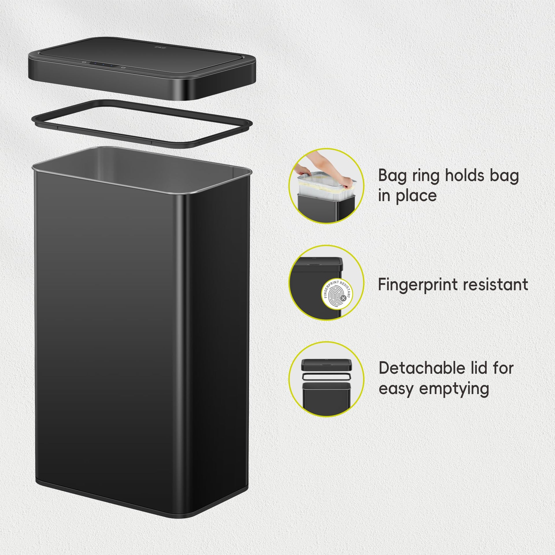 Nova Sensor Trash Can or Recycling Bin