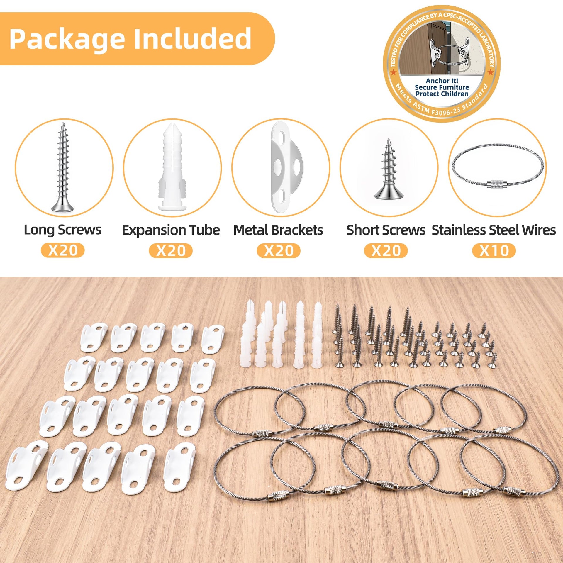 Furniture Anchors 10 (10 Count)