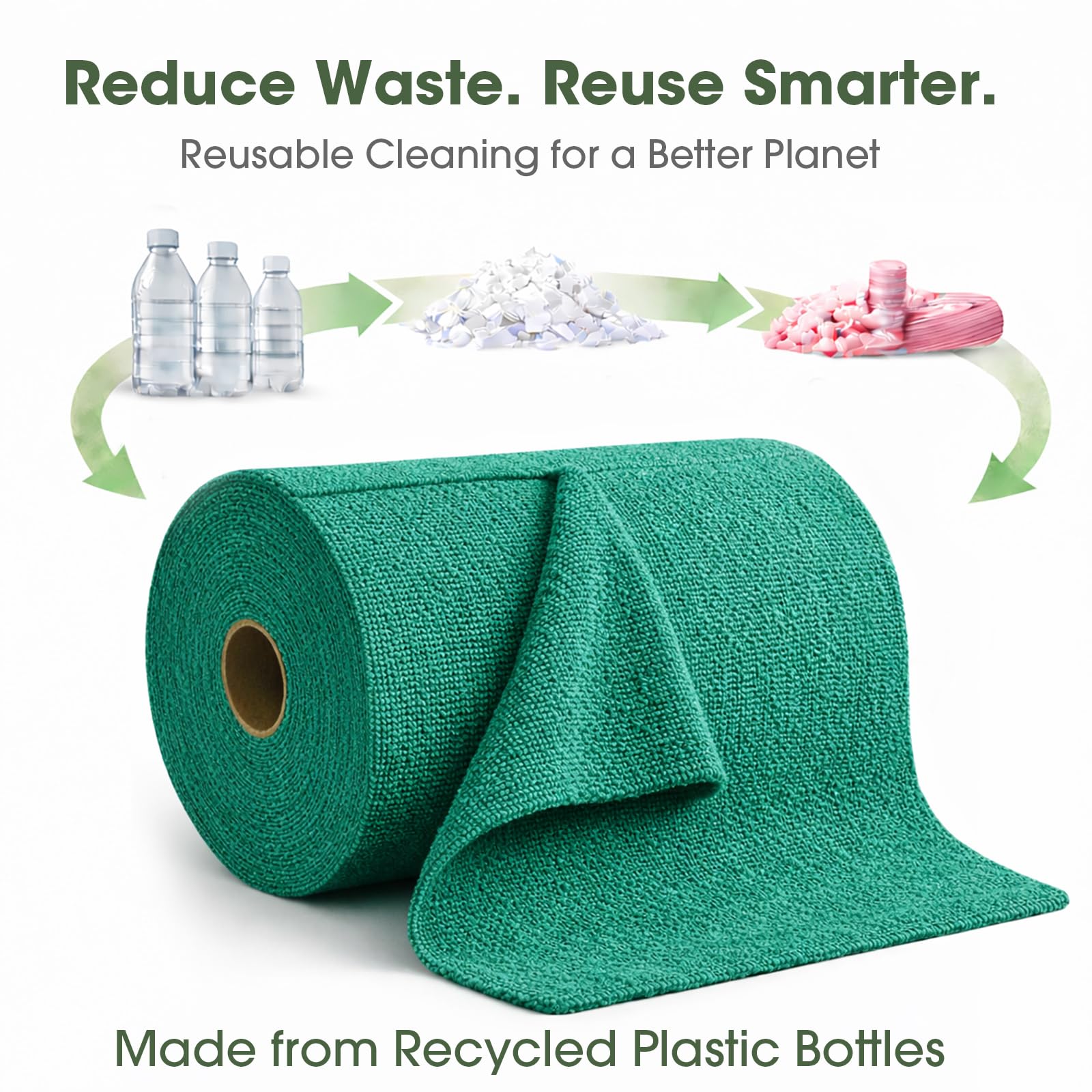 Microfiber Cleaning Cloth Roll (100 Count)