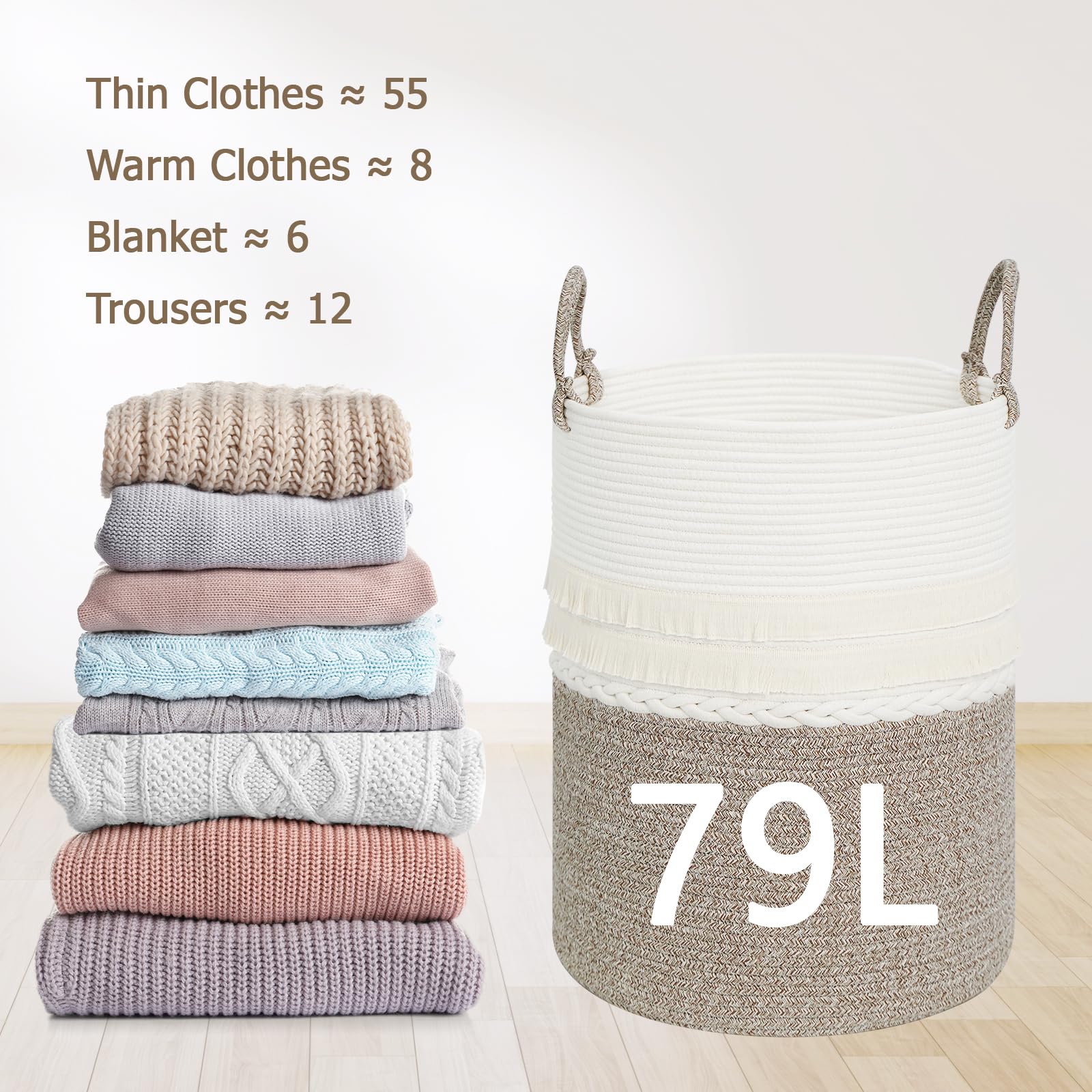 79 L Large Laundry Basket (69.76 Ounce)