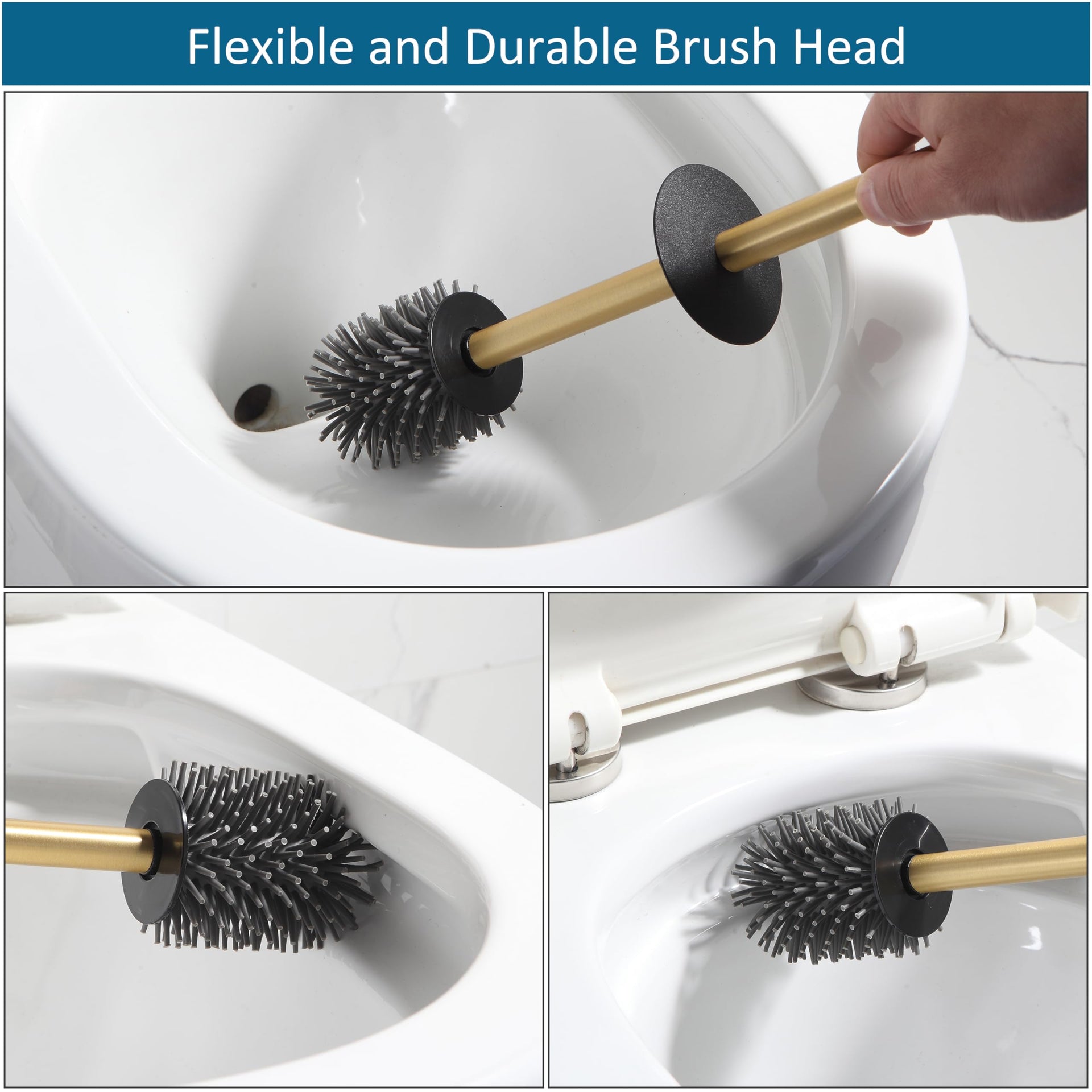 Toilet Brush and Holder 2 Pack (2 Count)