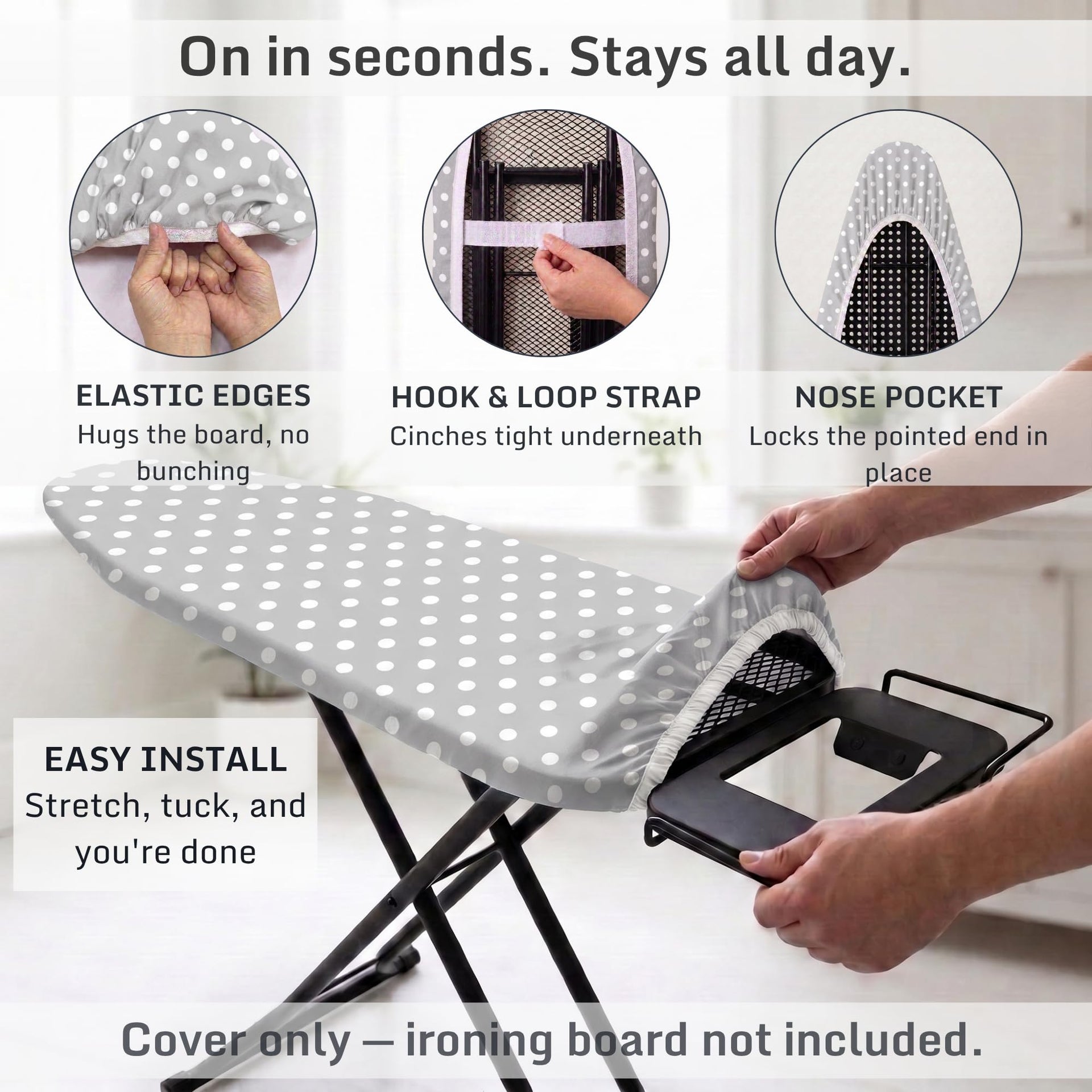 Extra Thick Ironing Board Cover 15x54 Standard Size