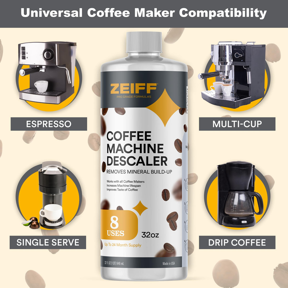 Coffee Machine Descaler (64 Fl Oz)