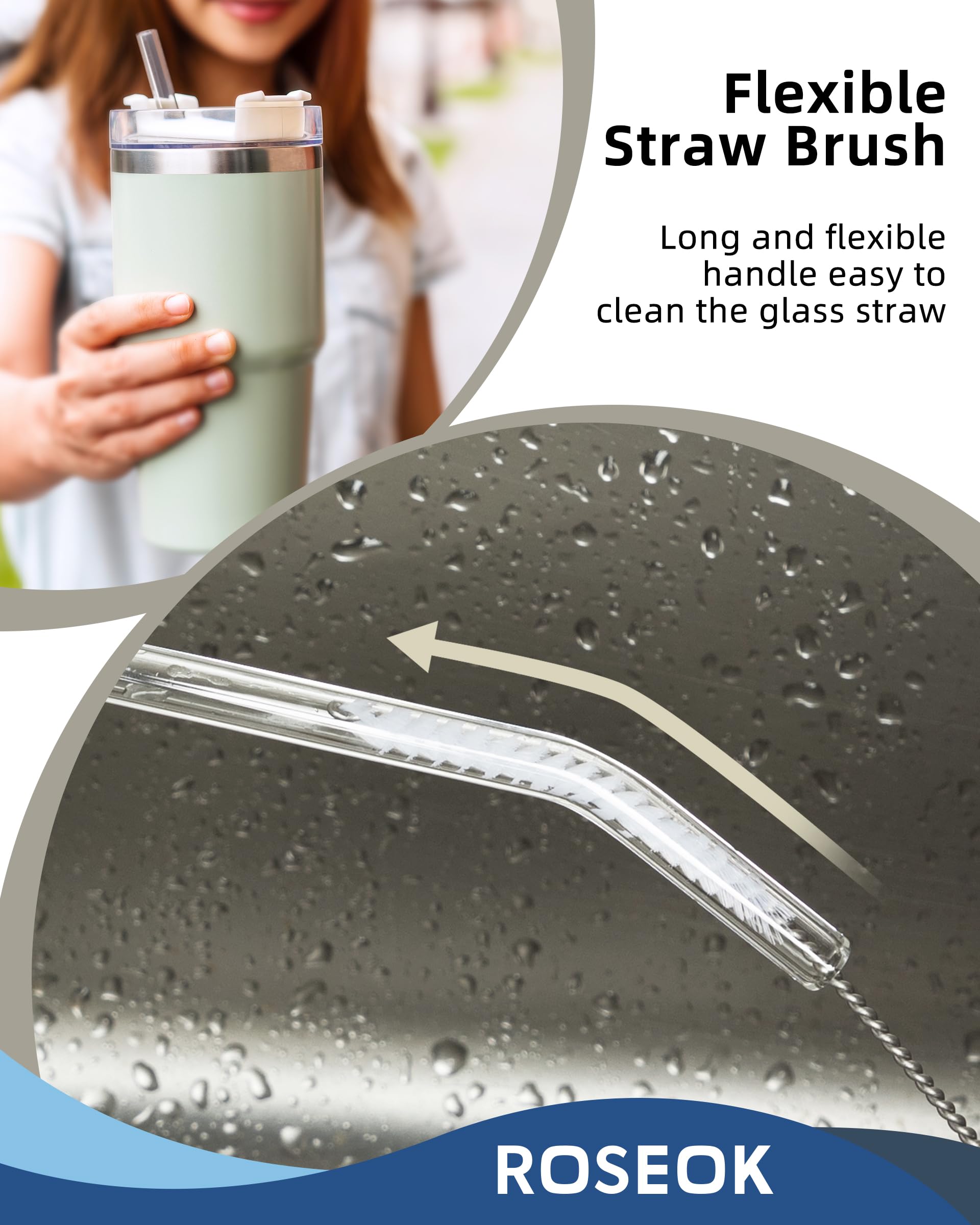 2 in 1 Bottle Brush with Straw Cleaner Brush