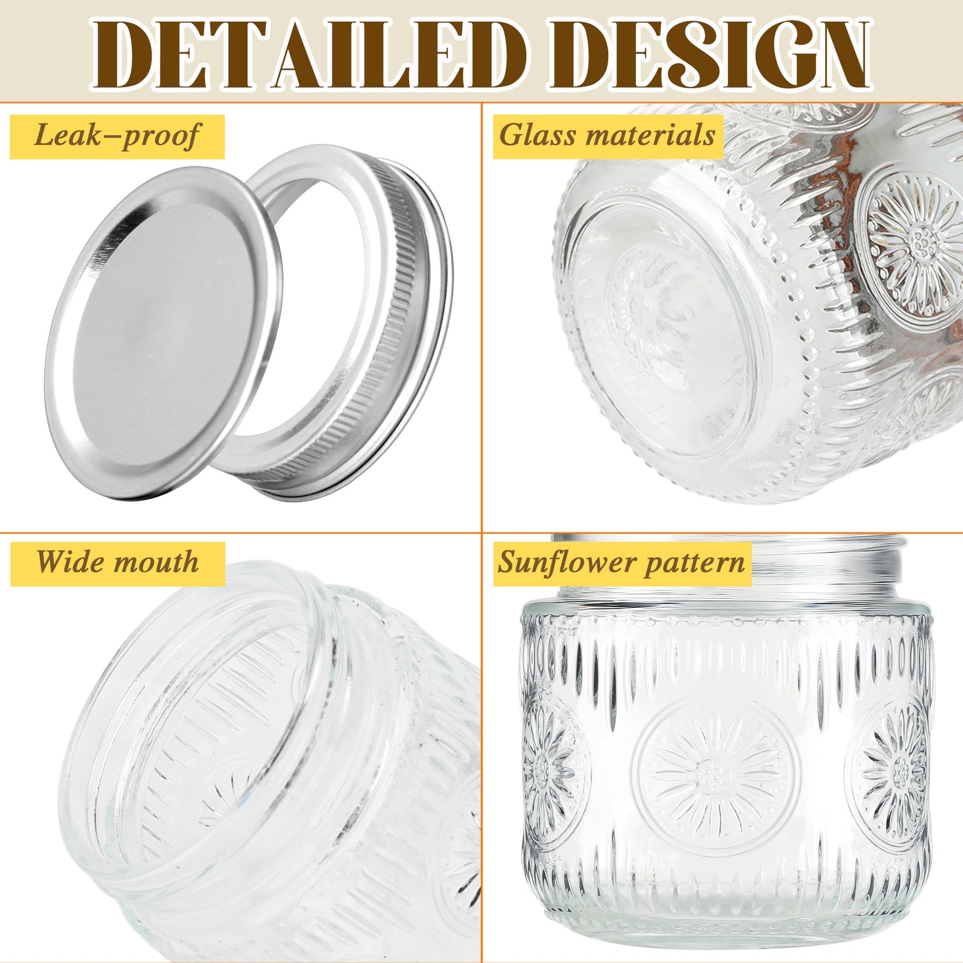 Mason Jars 8 oz (8 fluid ounce(s))