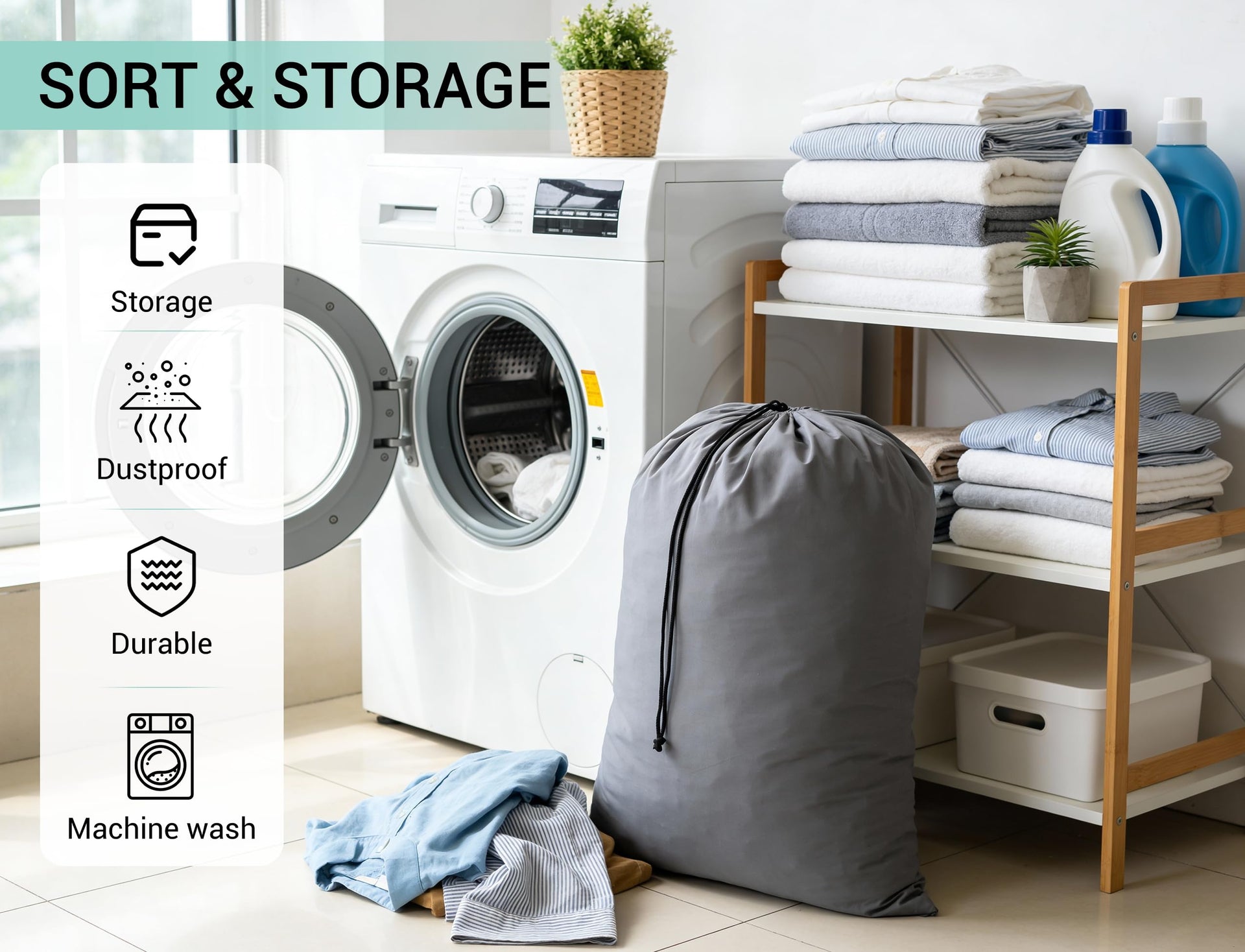 Bulk Travel Laundry Bag (24 Count)