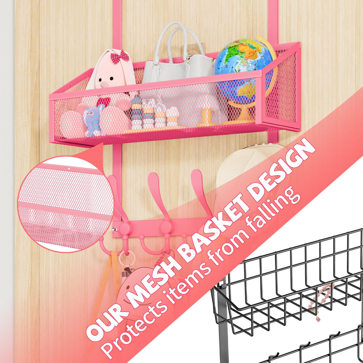 Over The Door Hooks Organizer