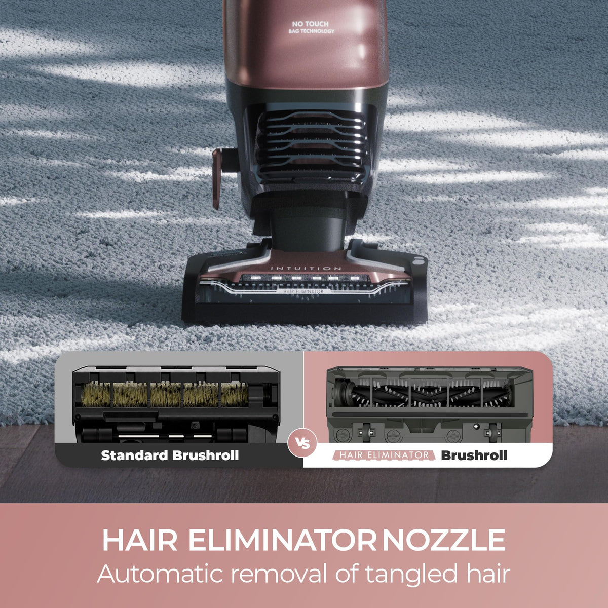 Intuition Bagged Upright Vacuum with Hair Eliminator Brushroll