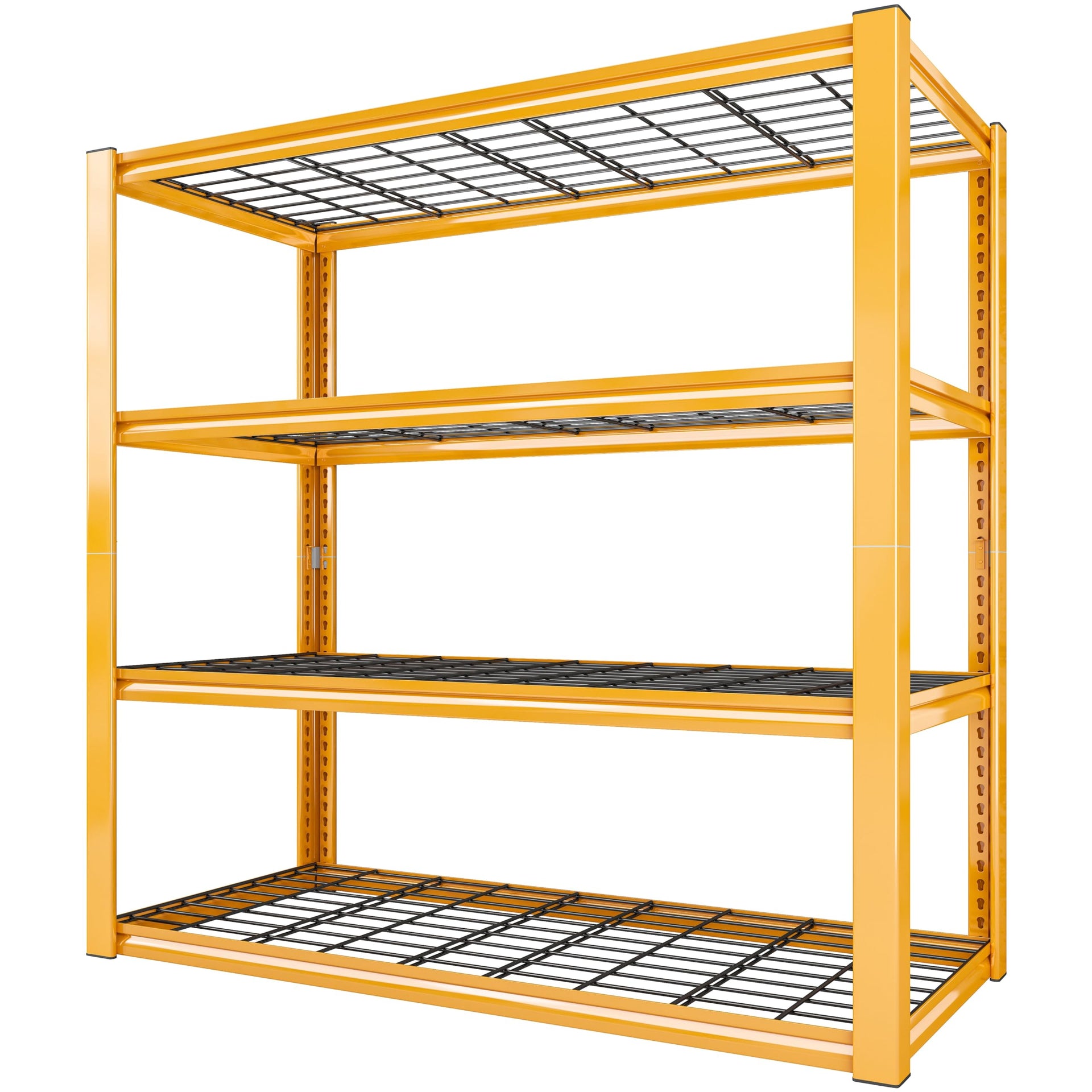 40" W Yellow Garage Shelving with Double